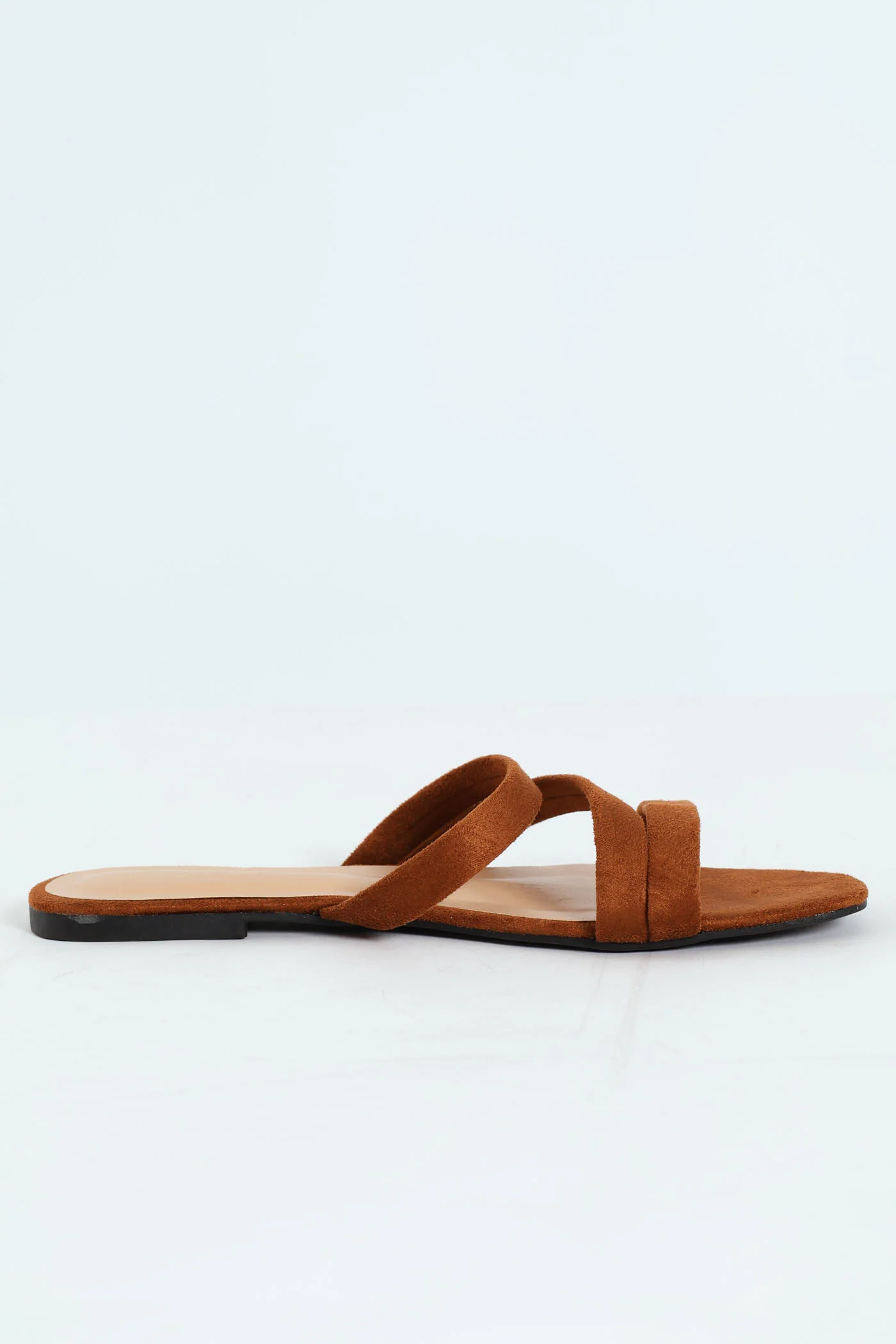 3 Strap Basic Mule Sandal - Chocolate - Image 5