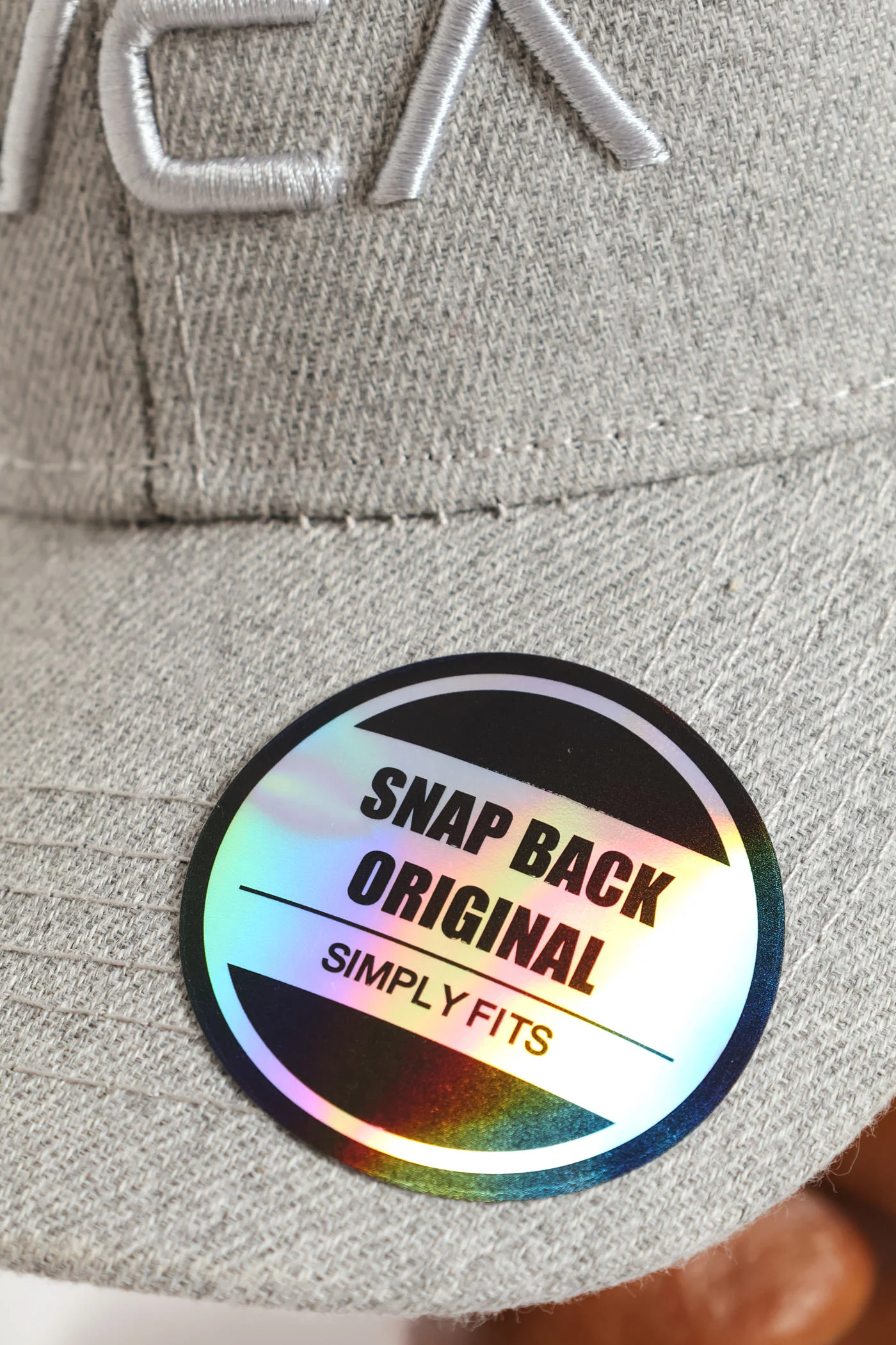 3D Embroidery Cap - Grey - Image 4