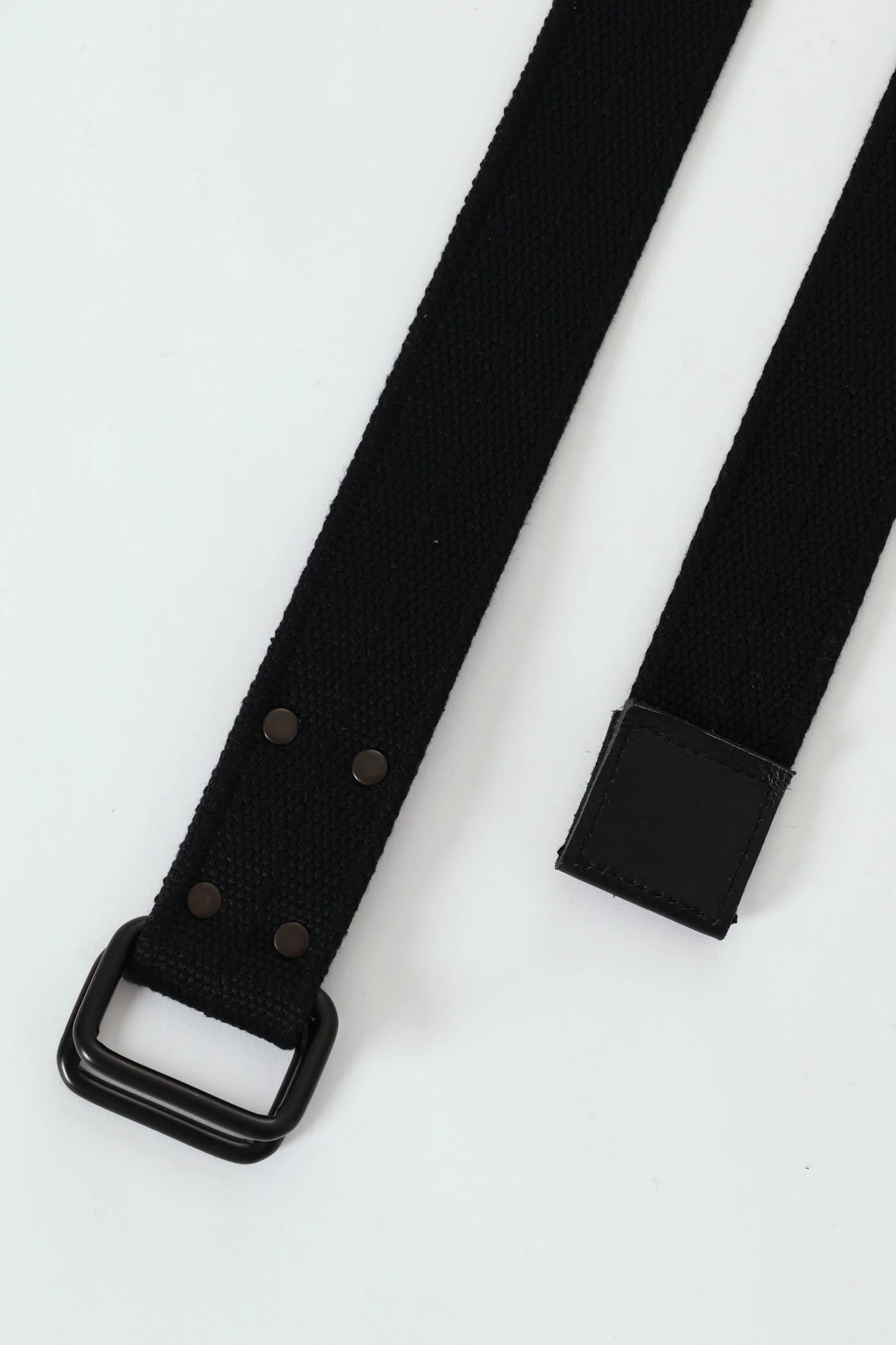 4 Part Stud Webbing Belt - Black - Image 2