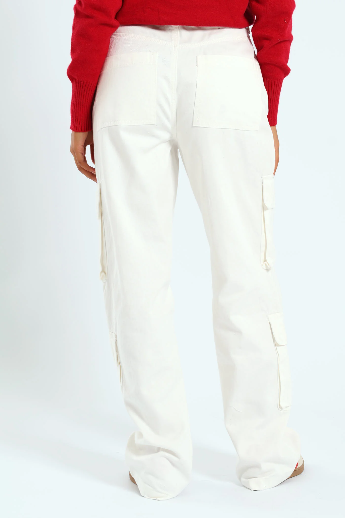 4 Pocket Cargo Pants - Off White - Image 4