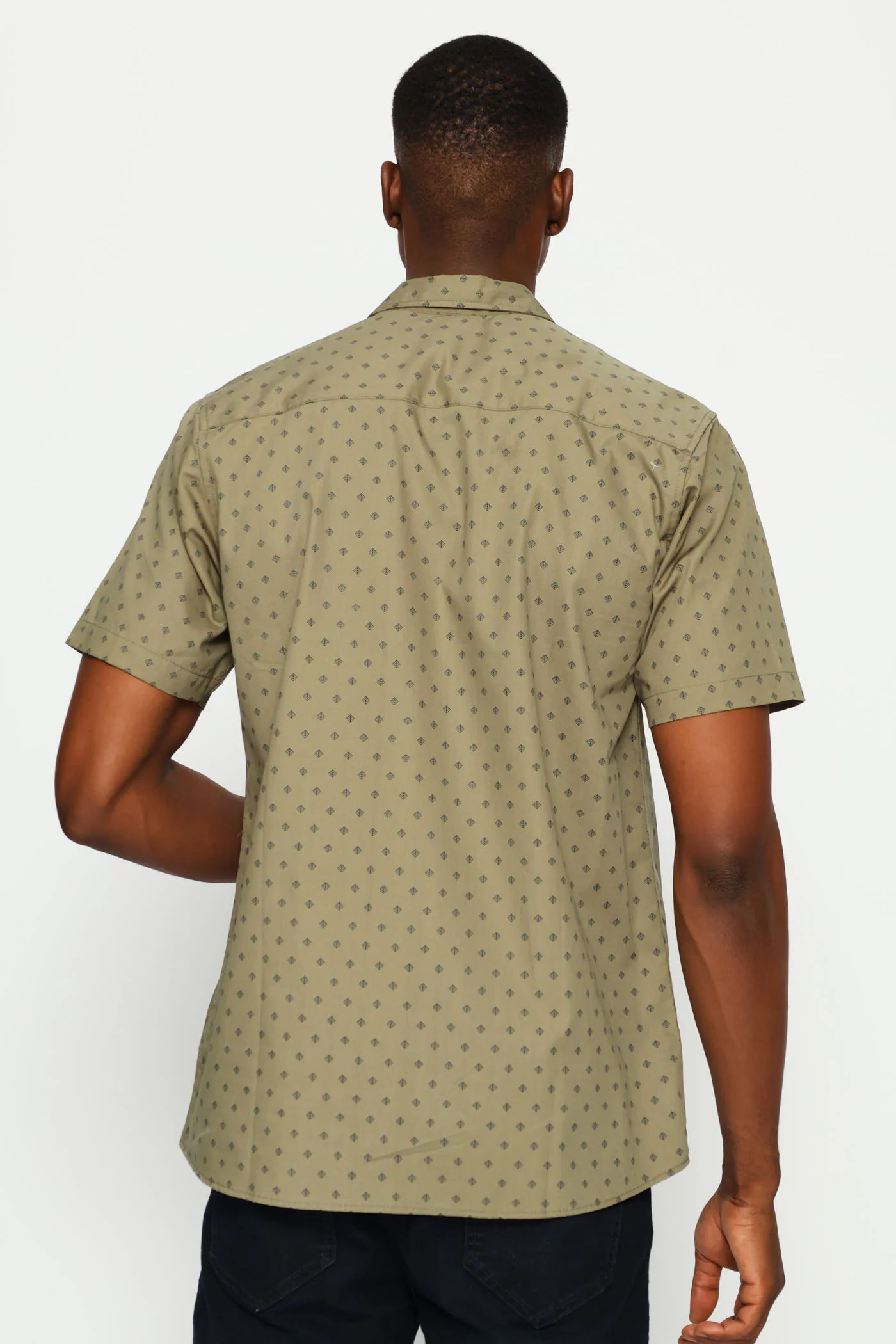 4 Seasons Print Regular Shirt - Fatigue - Image 4