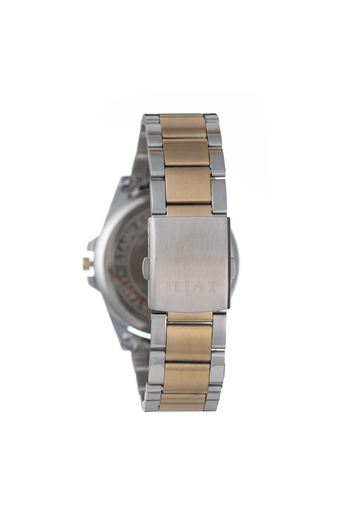 42Mm Gold Case Black Dial 2 Tone Metal Bracelet Watch - Black - Image 4