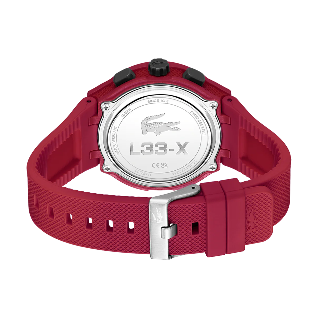 43MM TR90 Dial & Silicone Strap - Red - Image 3