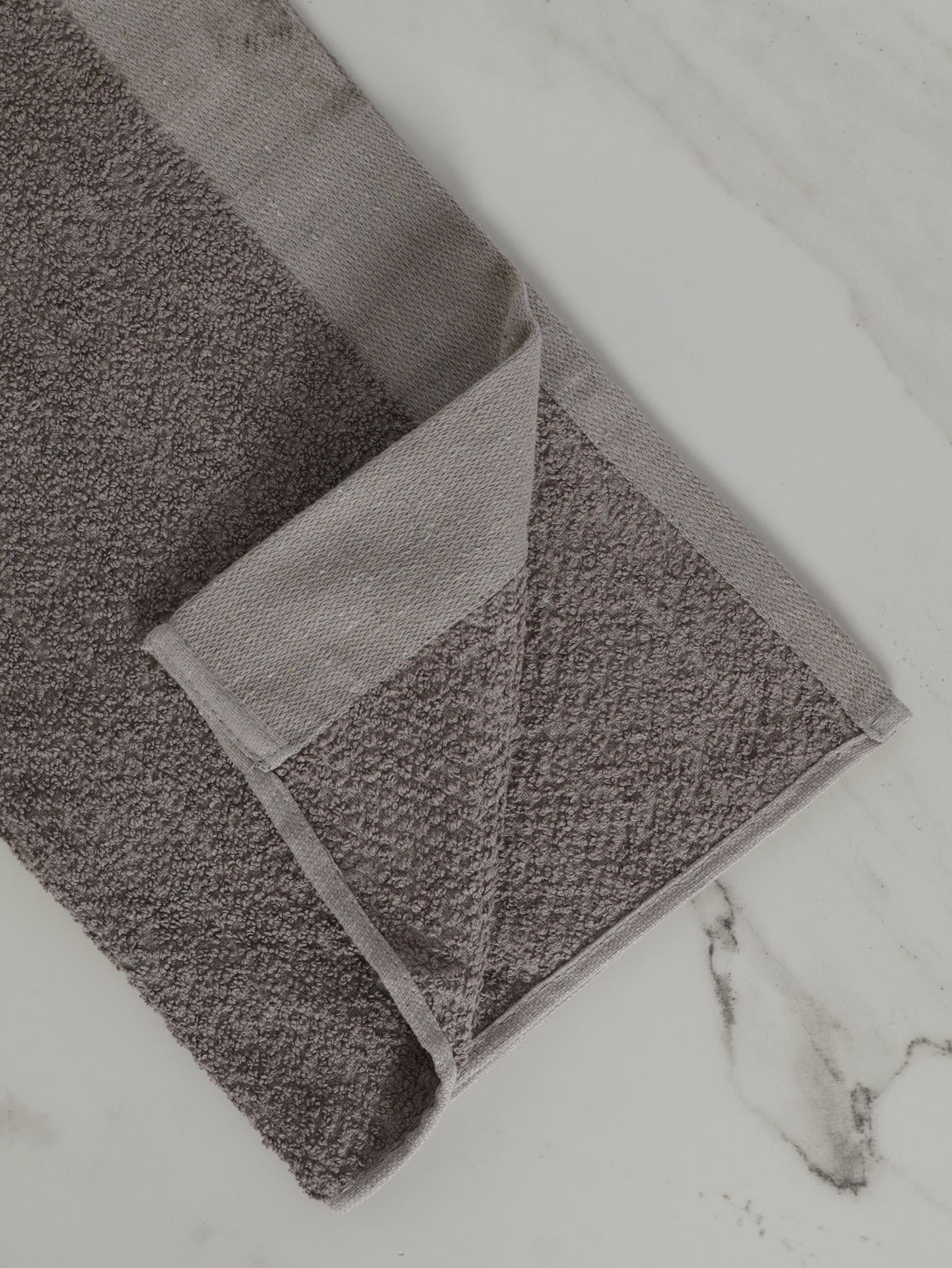 440GSM 2 Piece Hand And Bath Towels - Grey - Image 2