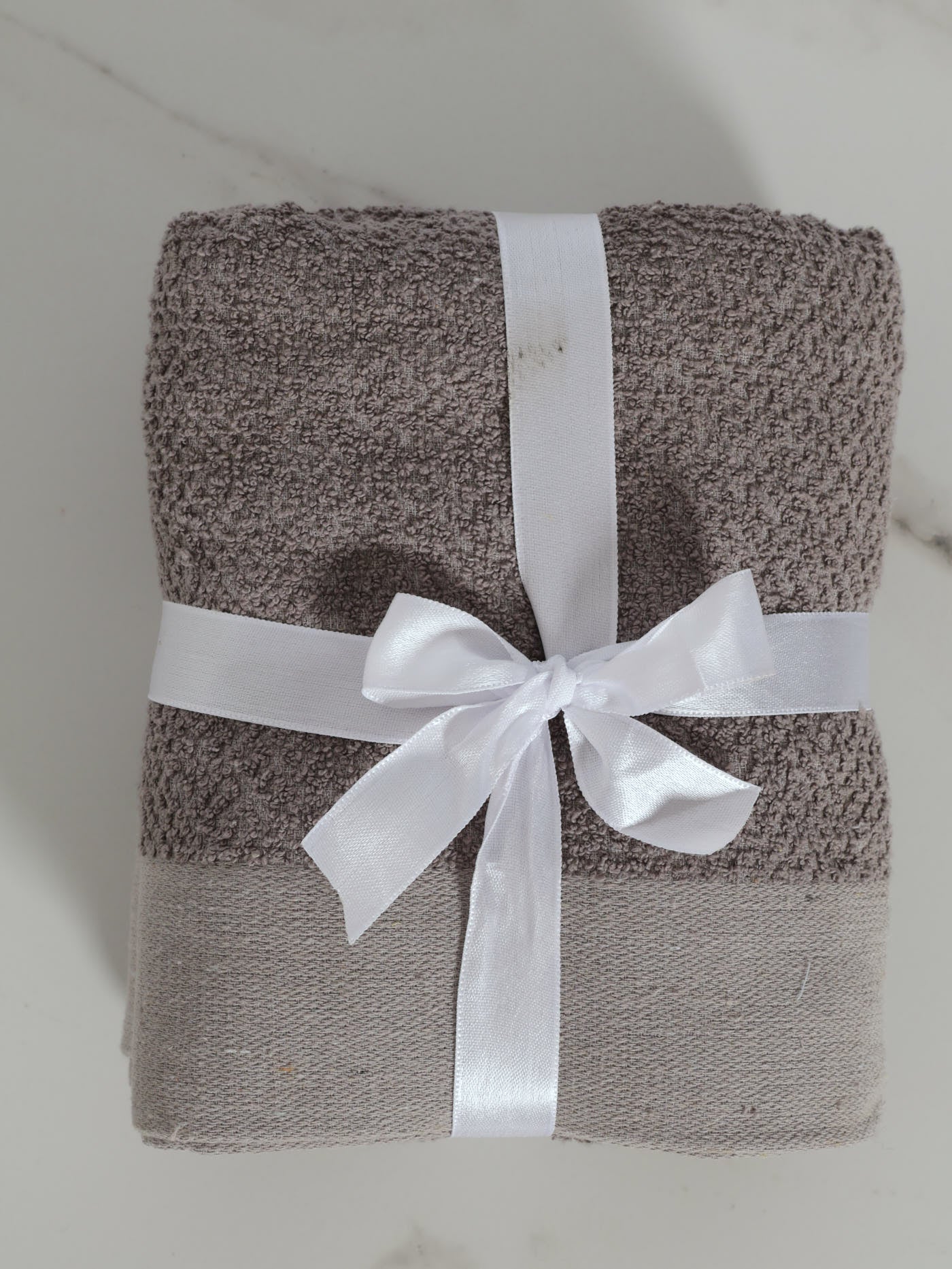 440GSM 2 Piece Hand And Bath Towels - Grey - Image 3