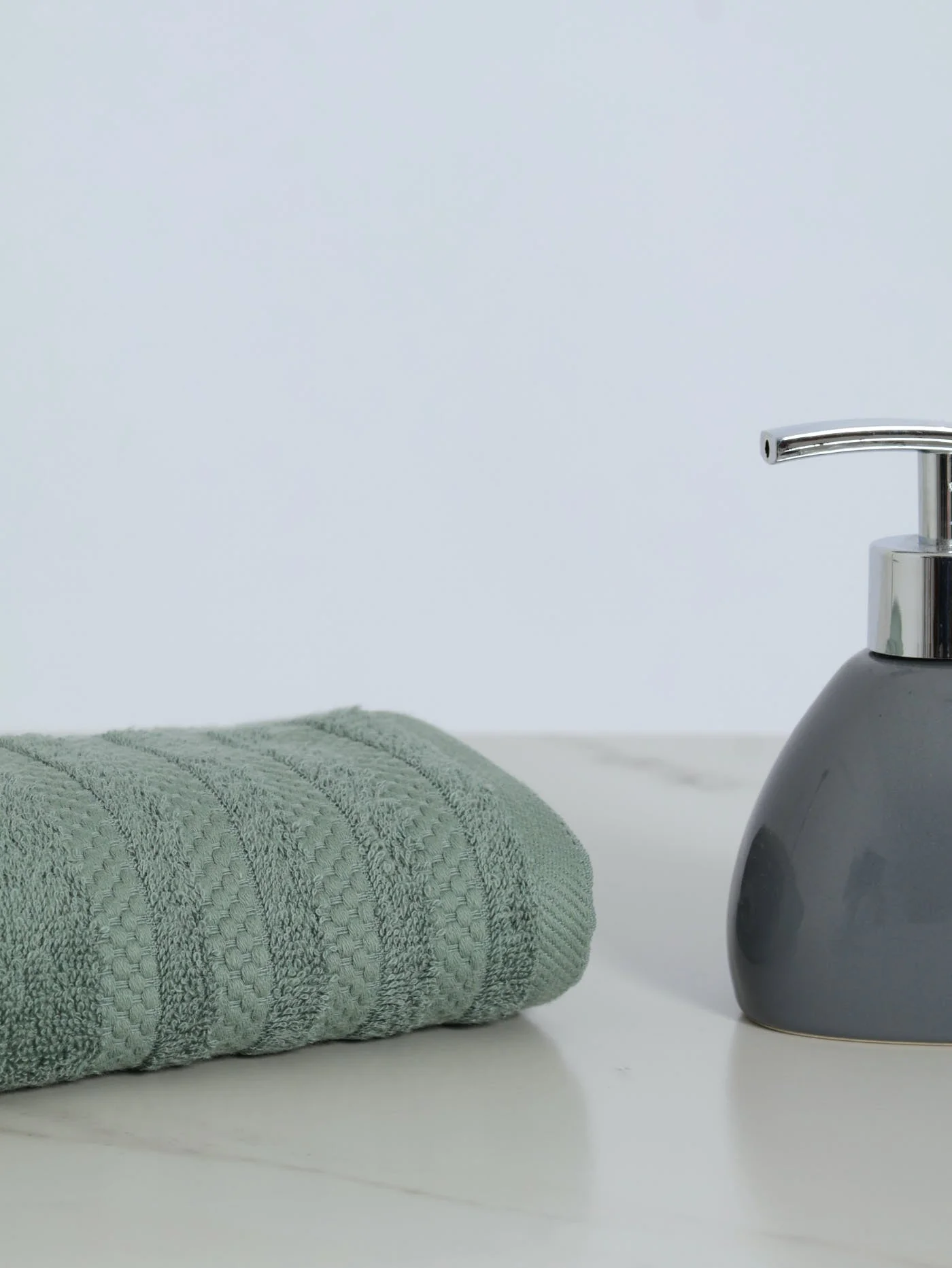 450GSM Ripple Flow Bath Towels - Duck Egg - Image 3