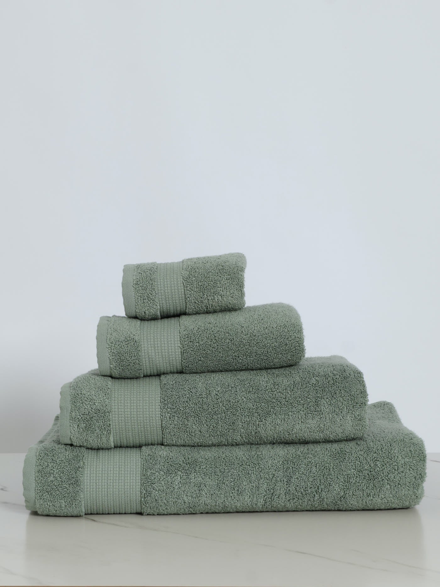 480GSM Zero Twist Colton Bath Towels - Sage - Image 3