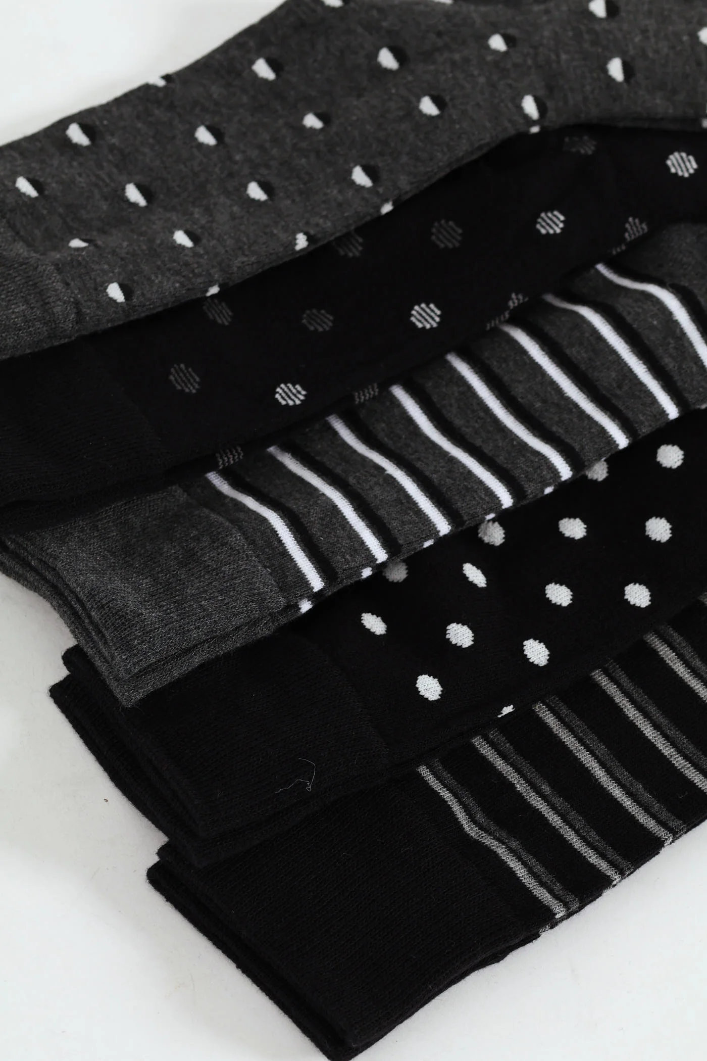5 Pack Anklet Socks - Black/Grey - Image 2