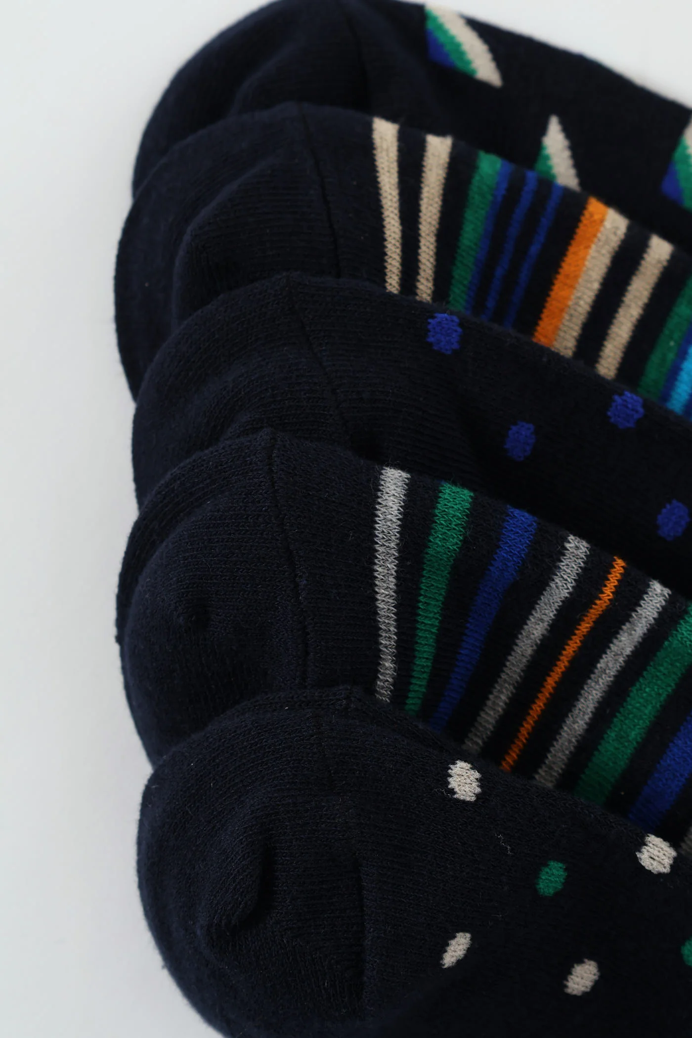 5 Pack Anklet Socks - Blue/Stone - Image 3