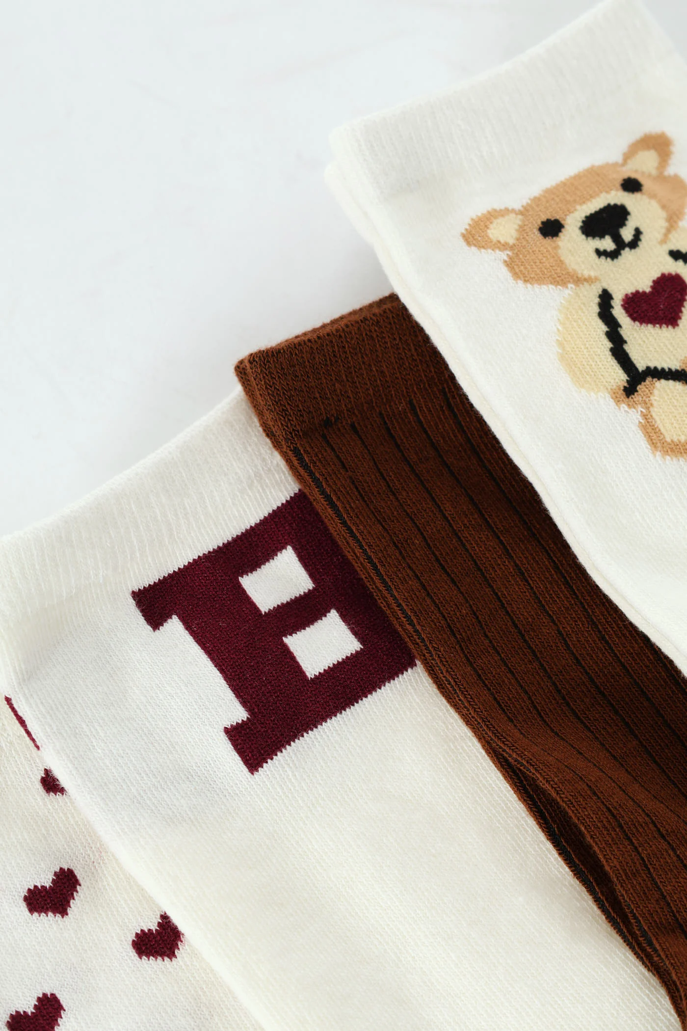 5 Pack Bearly Awake Crew Socks - Multi - Image 2