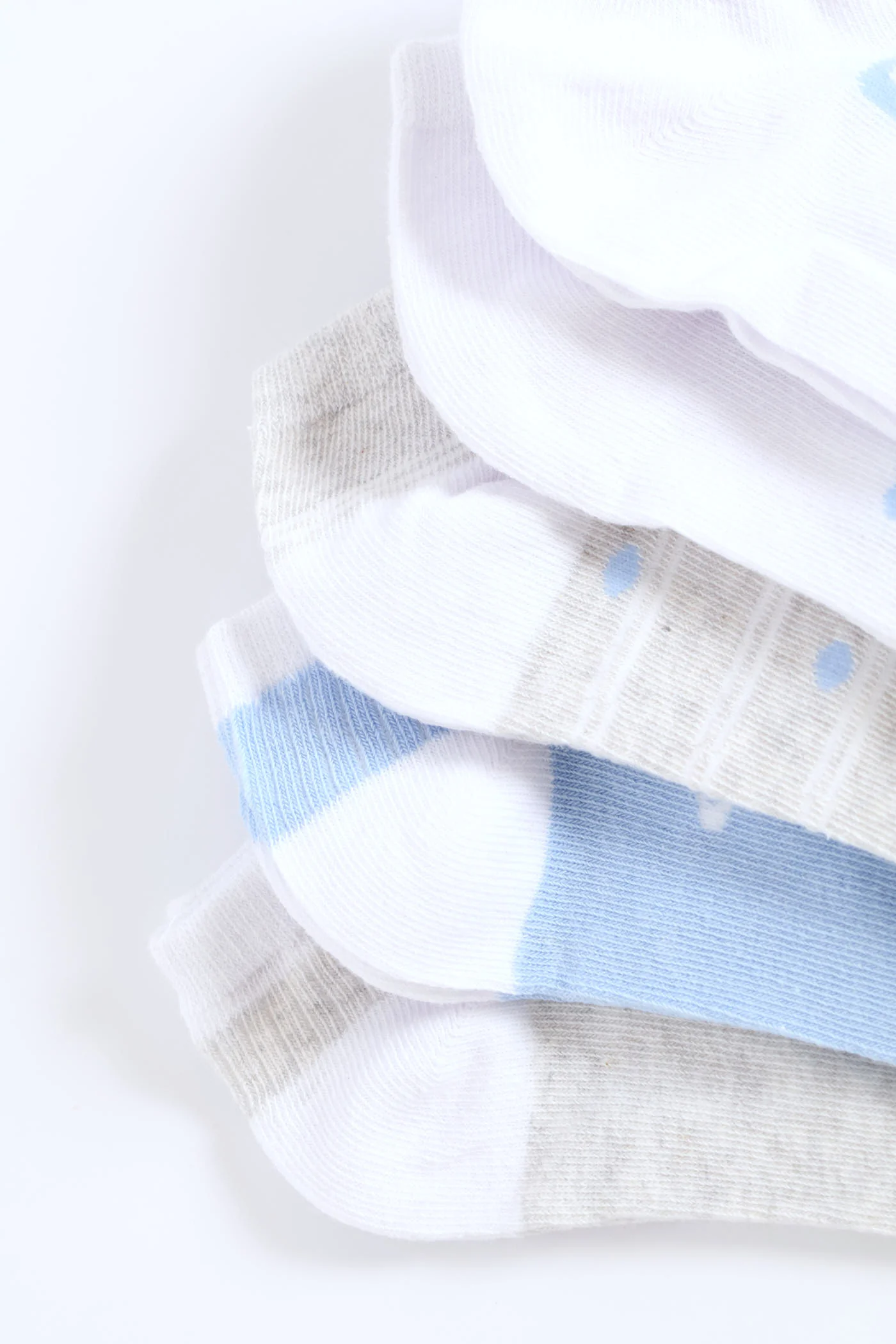 5 Pack Bows Low Cut Socks - Multi - Image 2