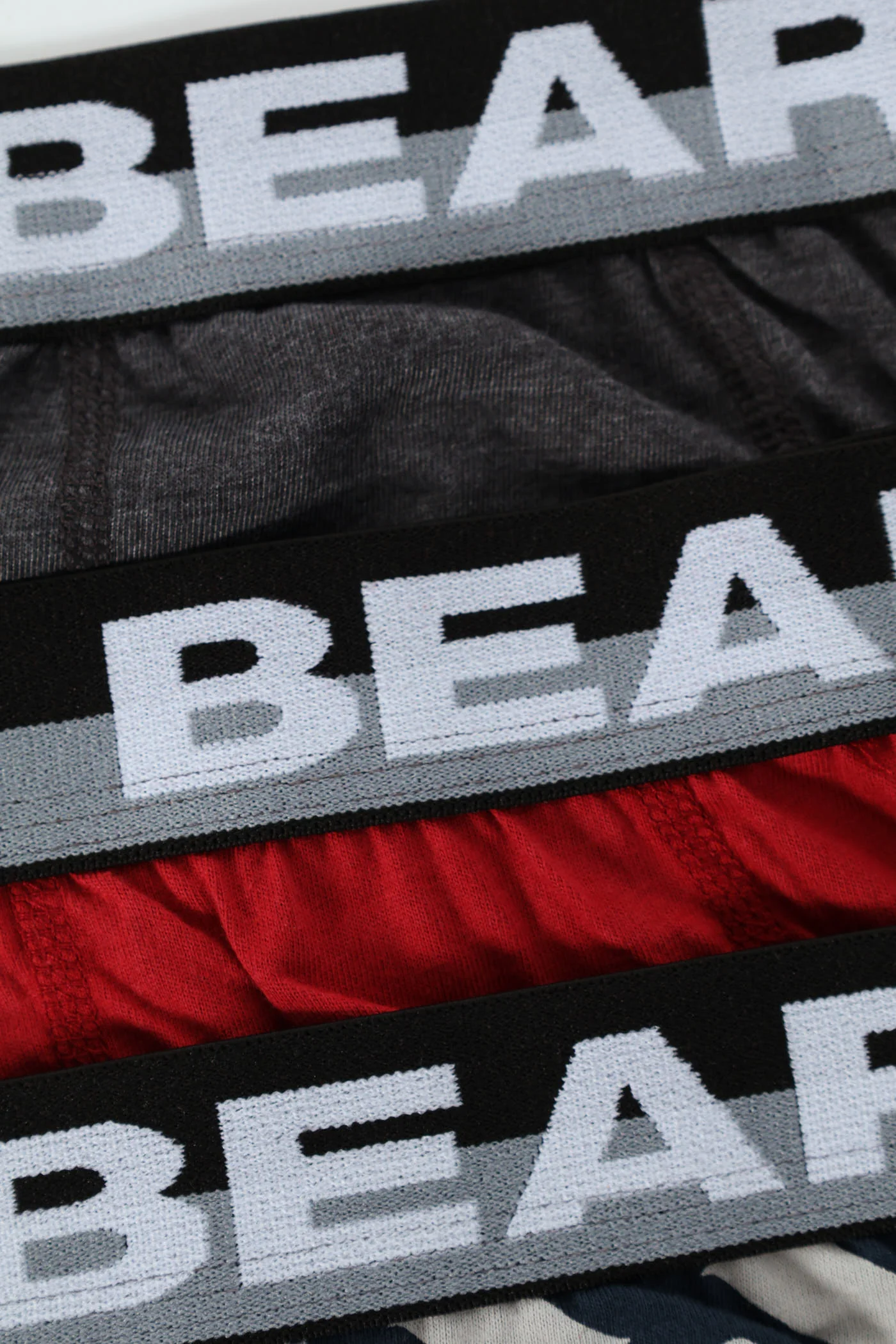 5 Pack Chain Multi Briefs - Grey/Red/Navy - Image 4