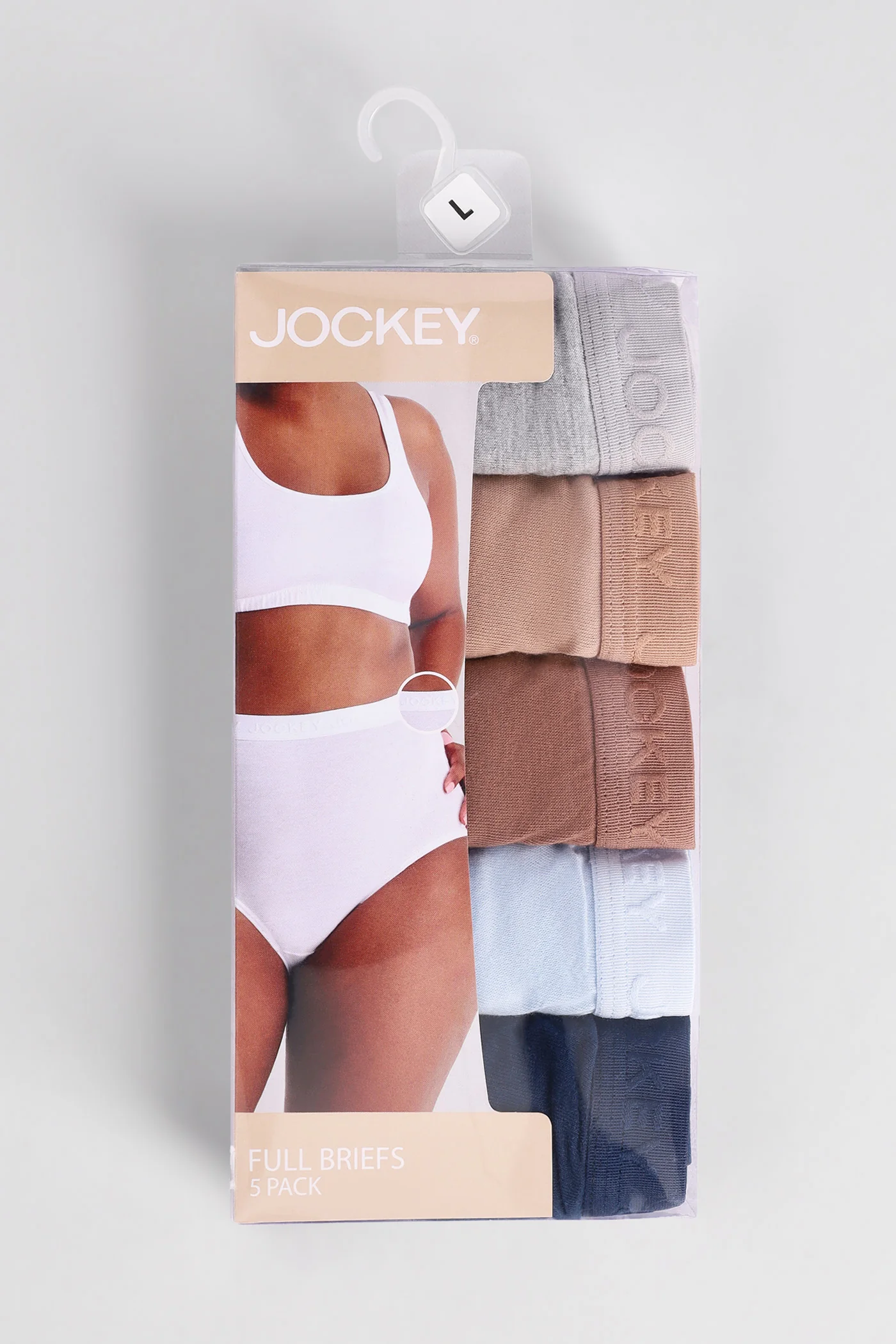 5 Pack Classic Cotton Brief Panties - Blue - Image 5