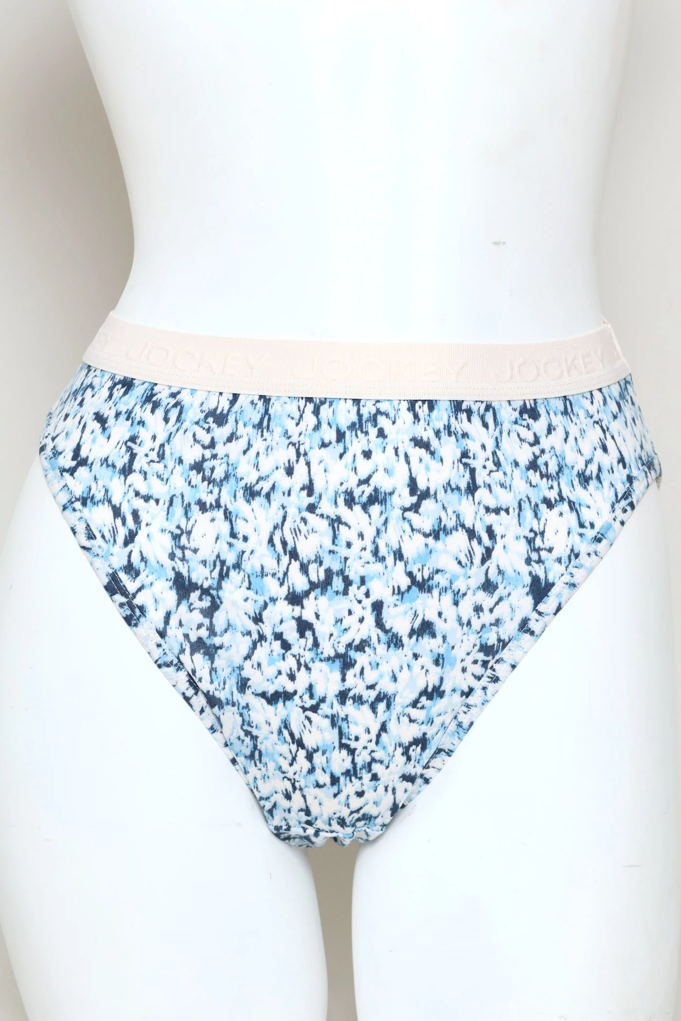 5 Pack Classic Cotton Hi-Cut Printed Panties - Blue - Image 2