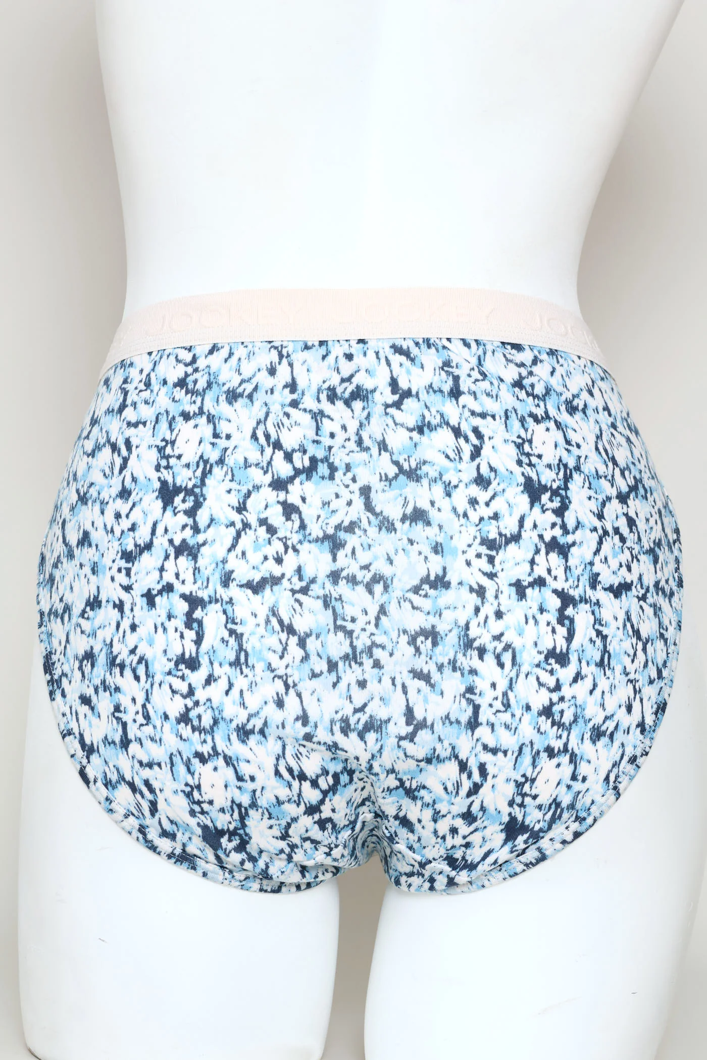 5 Pack Classic Cotton Hi-Cut Printed Panties - Blue - Image 3