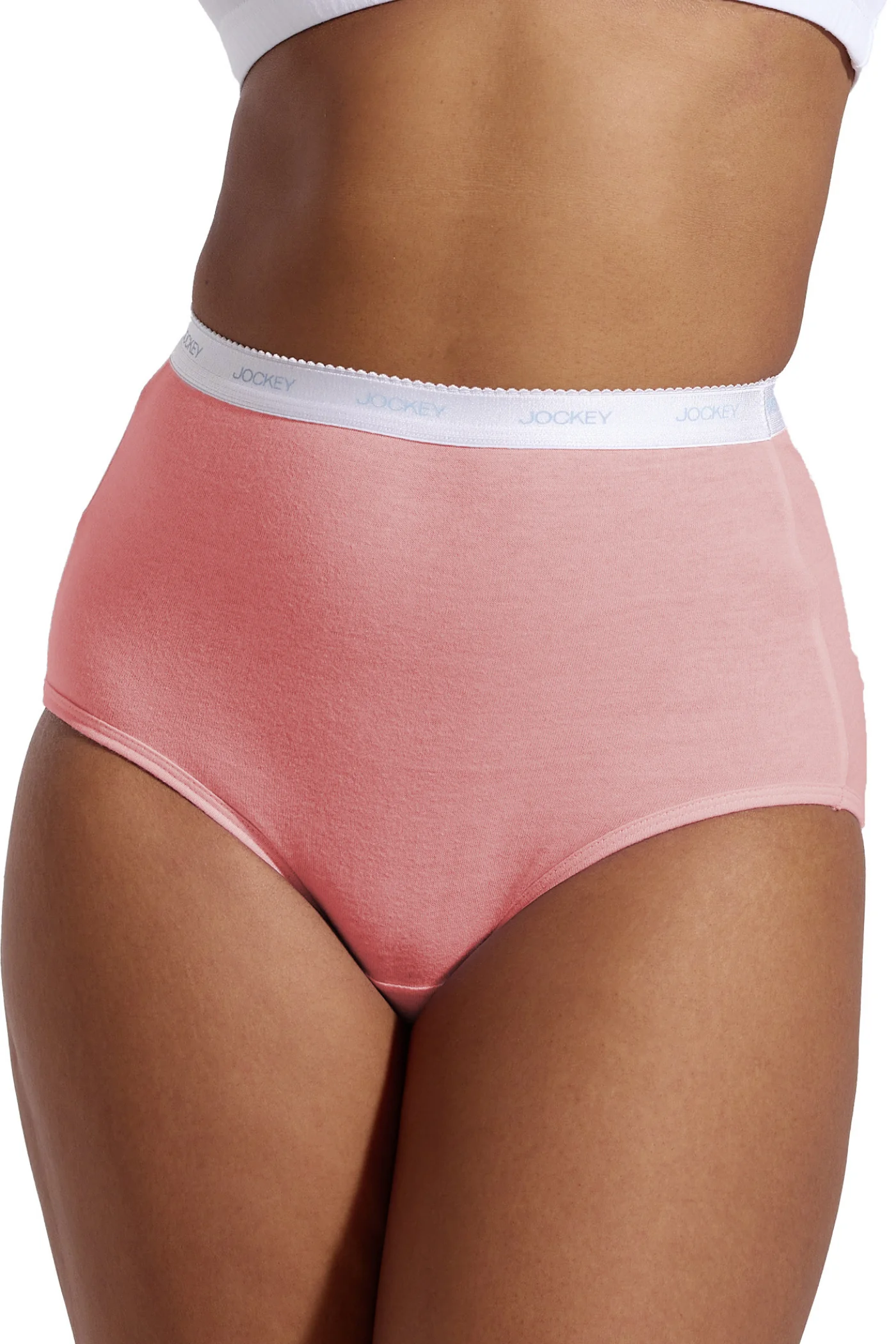 5 Pack Classic Print Cotton Brief Panties - Pink - Image 2