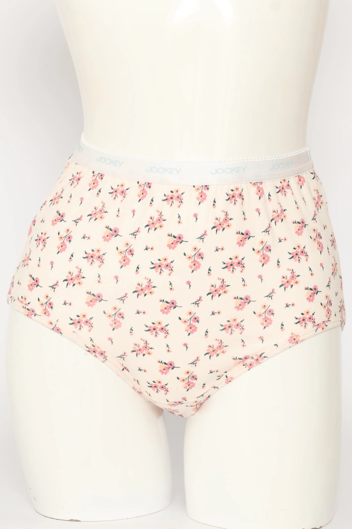 5 Pack Classic Print Cotton Brief Panties - Pink - Image 3