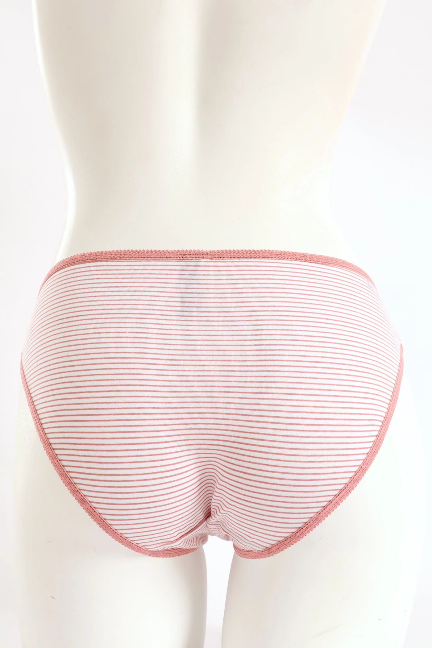 5 Pack Cotton Bikini Panties - Dark Grey/Pink Leopard/White/Blue Leopard/Denim - Image 3