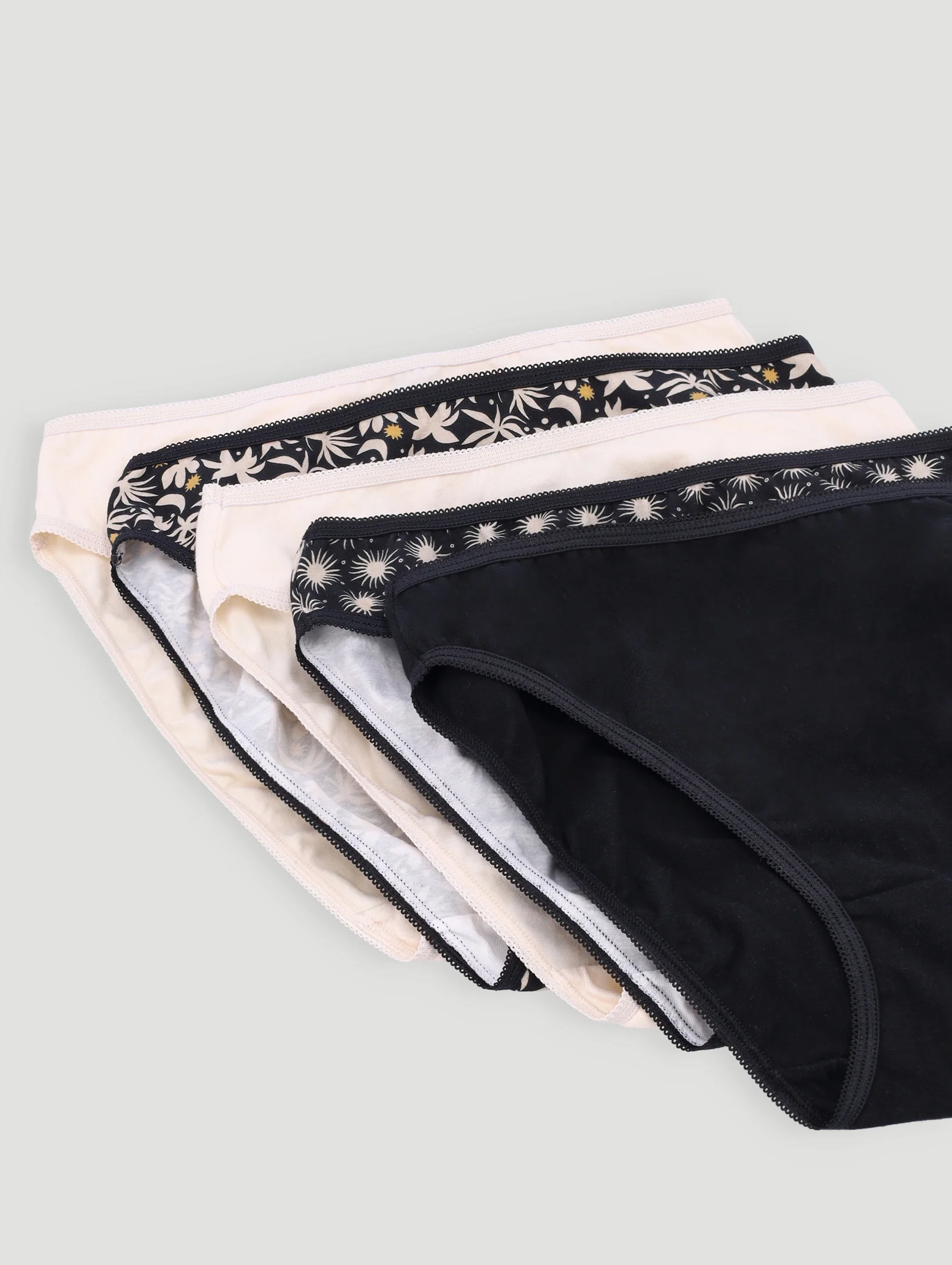 5 Pack Cotton Stretch Hi-Cut Panties - Image 2