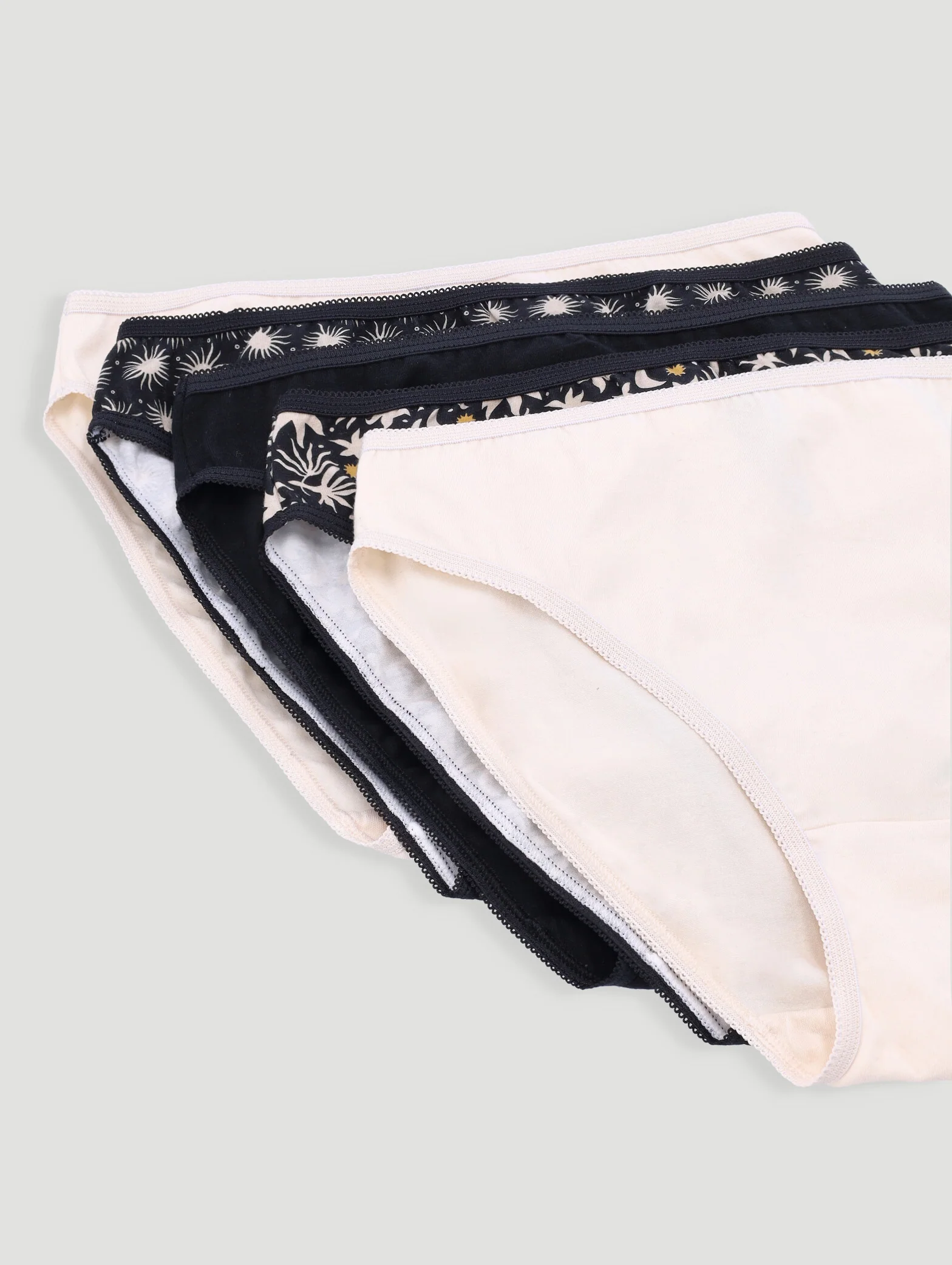 5 Pack Cotton Stretch Hi-Cut Panties - Image 3