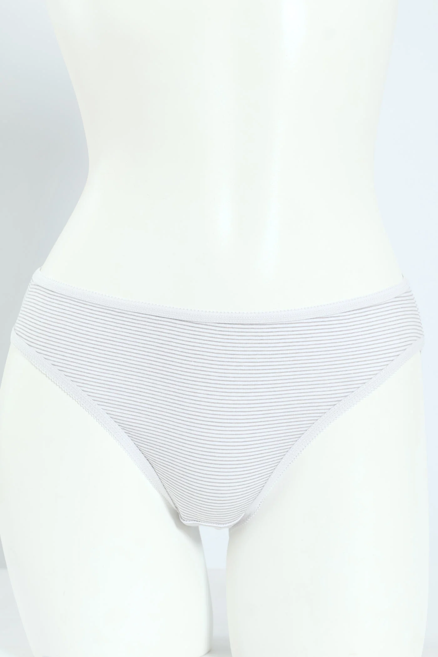 5 Pack Cotton Stretch Bikini Panties - Pink Leaf/Navy/Grey Leaf - Image 3