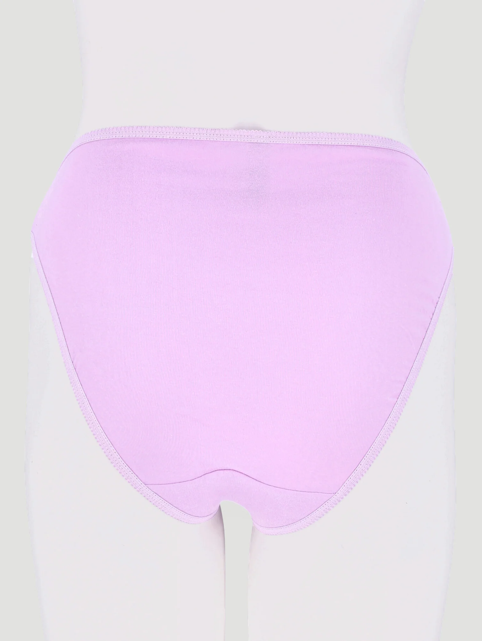 5 Pack Cotton Stretch Hi-Cut Panties - Nude Floral/Black/Stripe - Image 6