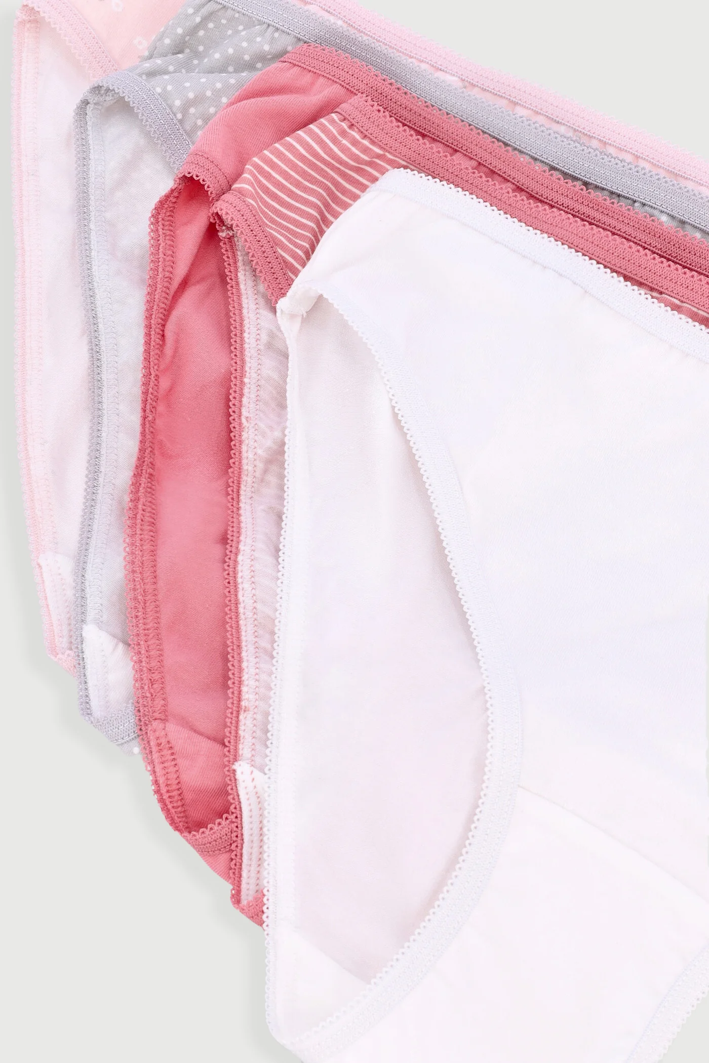 5 Pack Disty Pink Cotton Bikini Panty - Image 3