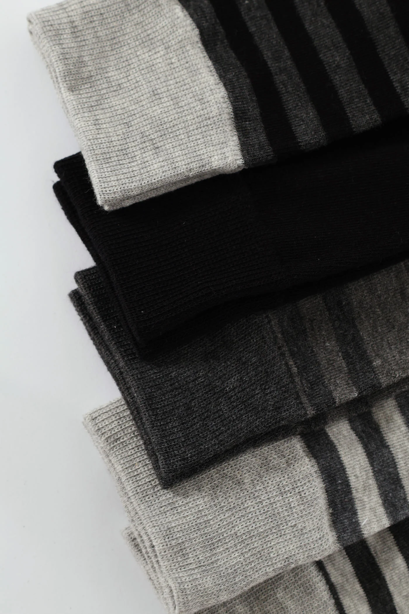 5 Pack Fashion Anklet Socks - Grey/Black - Image 2