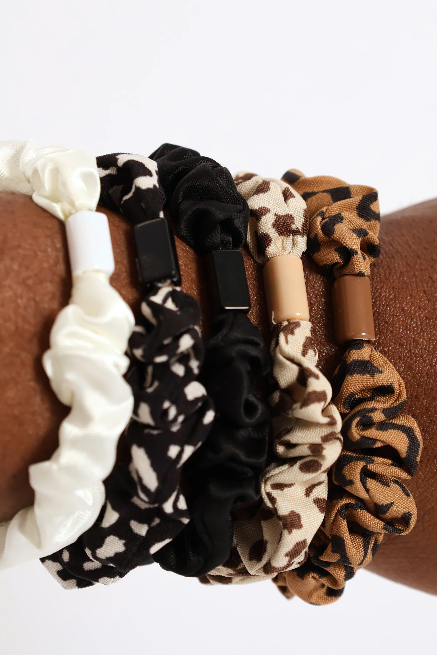 5 Pack Hair Scrunchies - Animal Print - Image 2