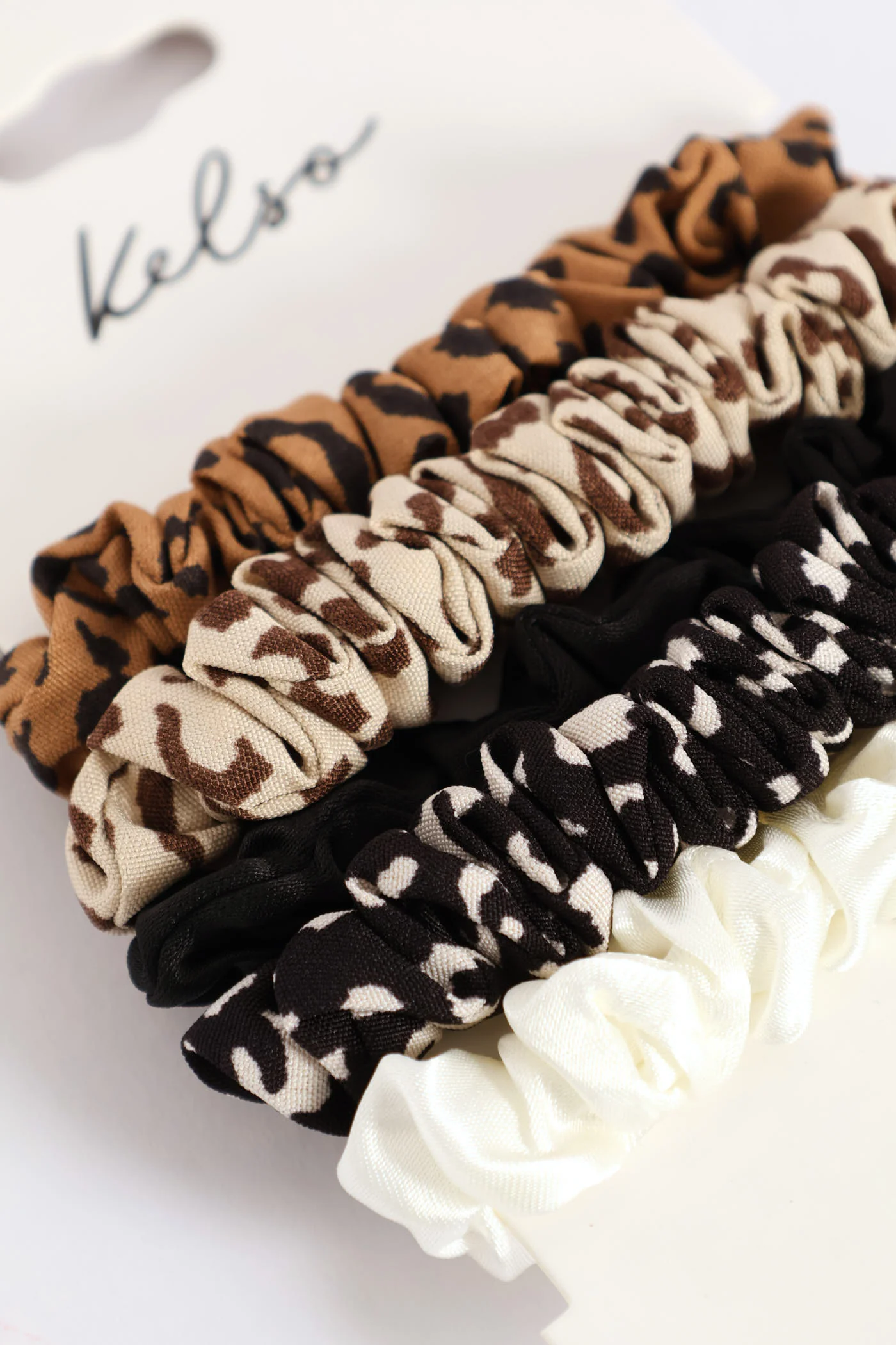 5 Pack Hair Scrunchies - Animal Print - Image 3