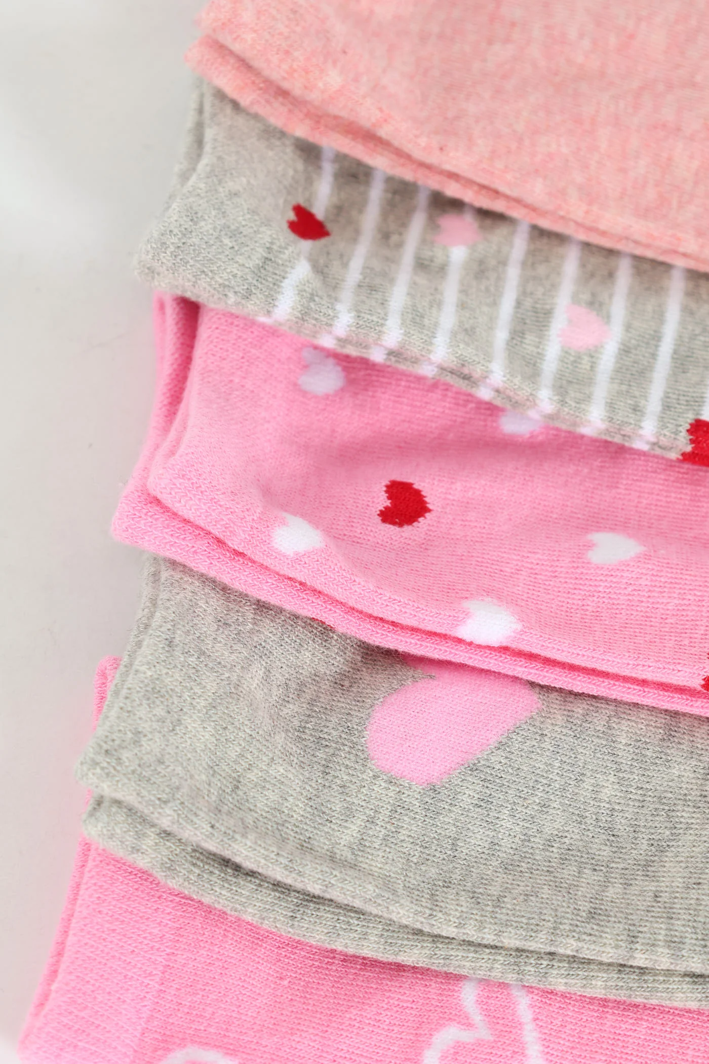 5 Pack Hearts Crew Socks - Multi - Image 2