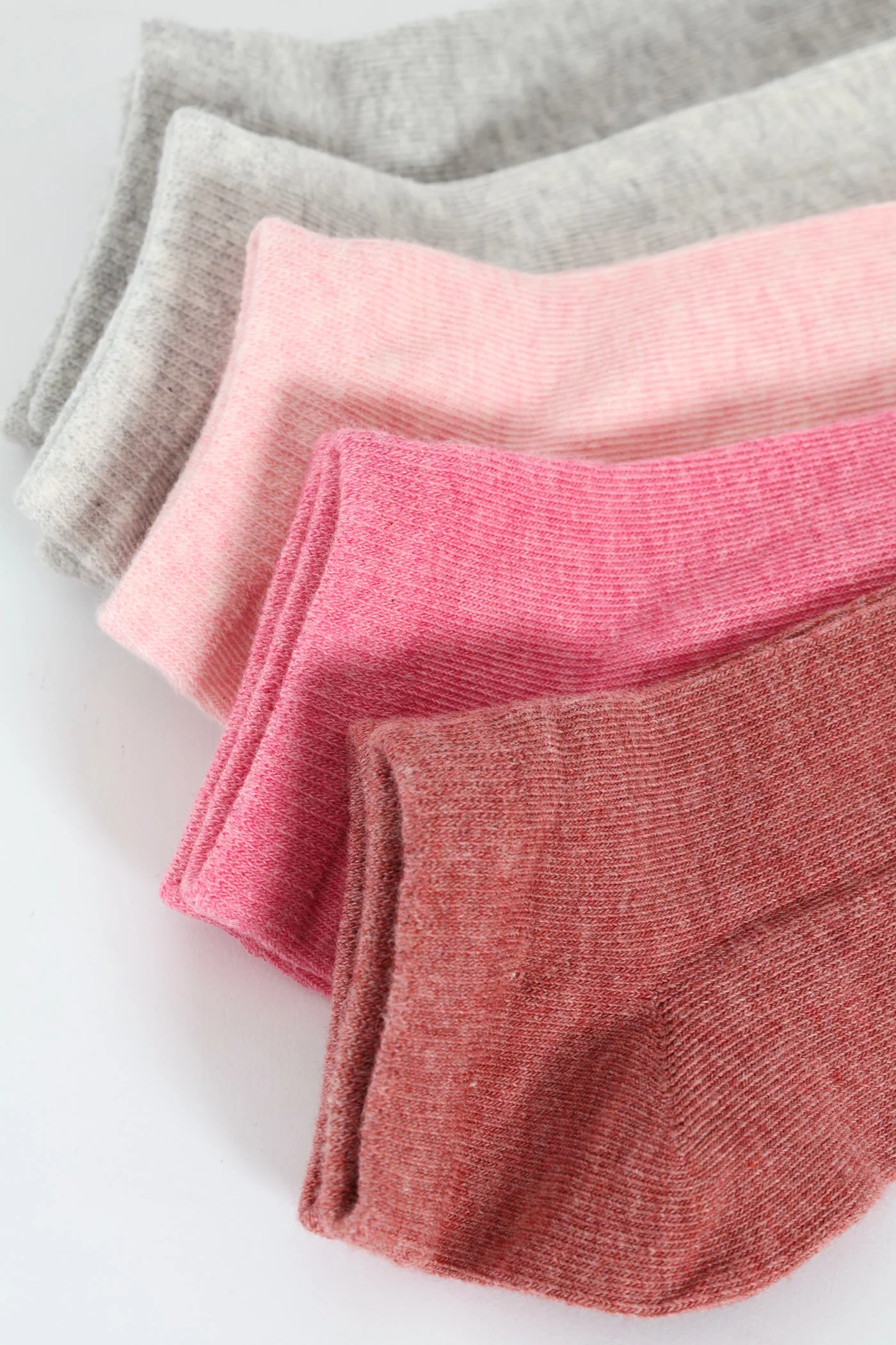 5 Pack Low Cut Fashion Socks - Red - Image 2