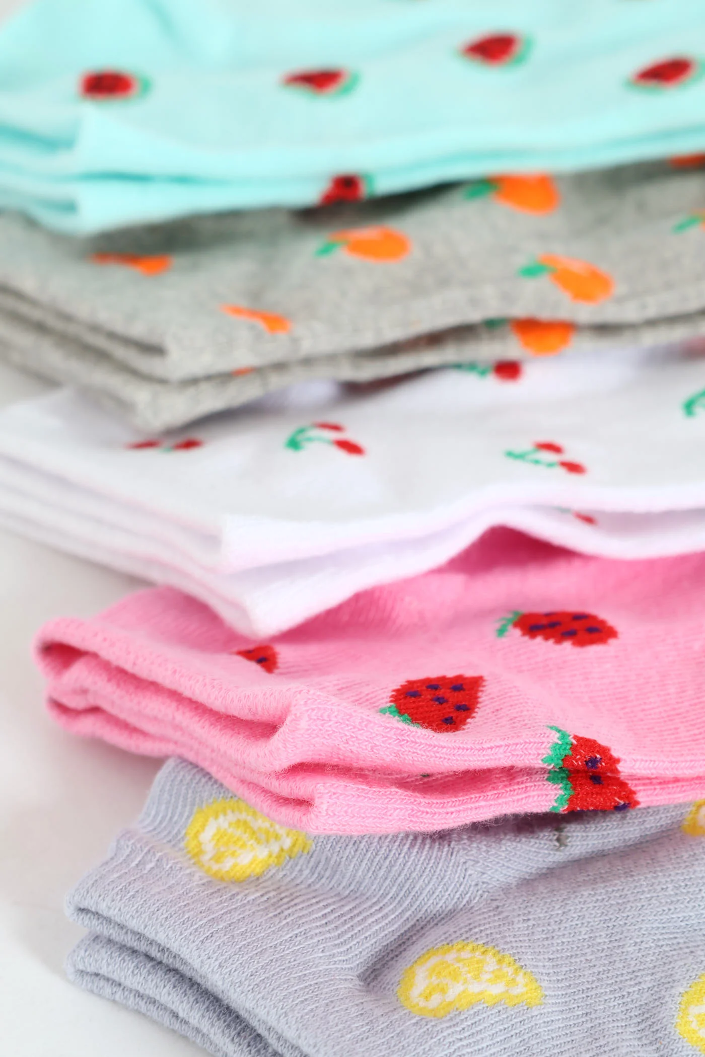5 Pack Low Cut Fruit Salad Socks - Multi - Image 2