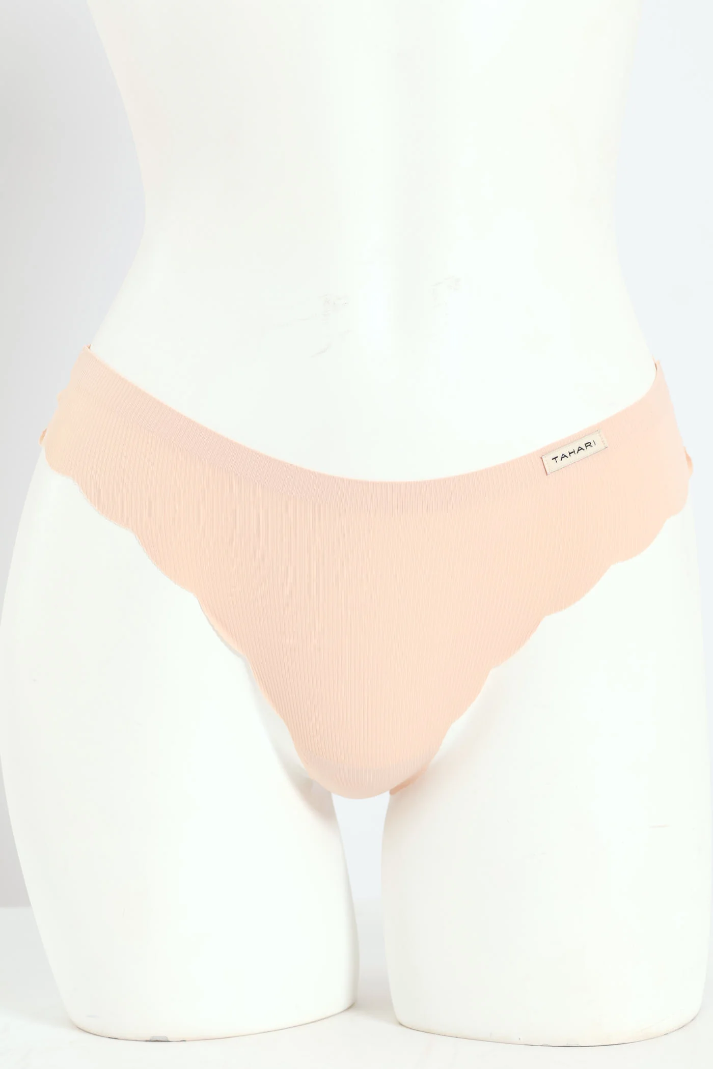 5 Pack Microfibre Thong Panties - Black/Nude/Mauve/Rose/Sand - Image 5