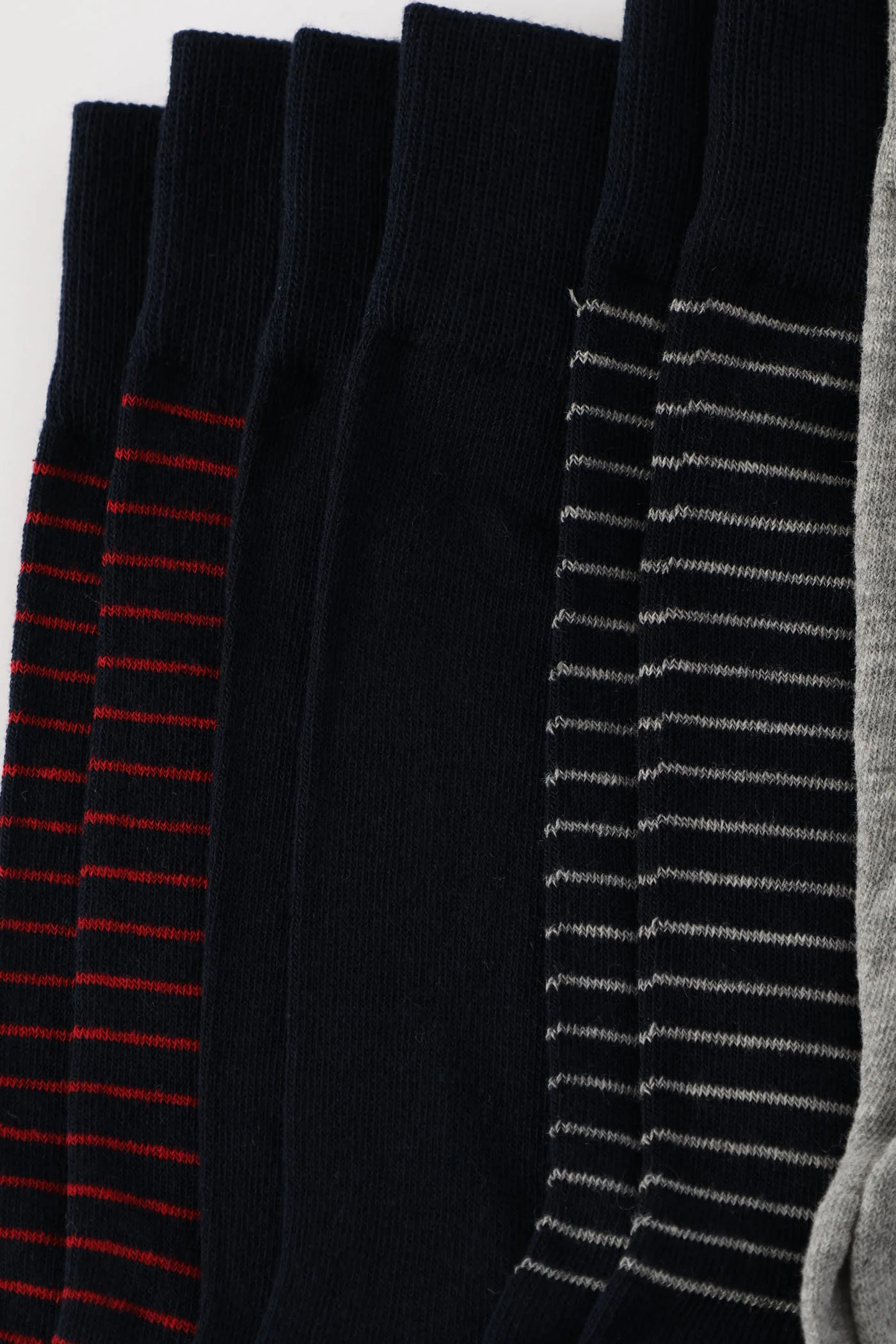 5 Pack Multi Stripe Anklet Socks - Multi - Image 2