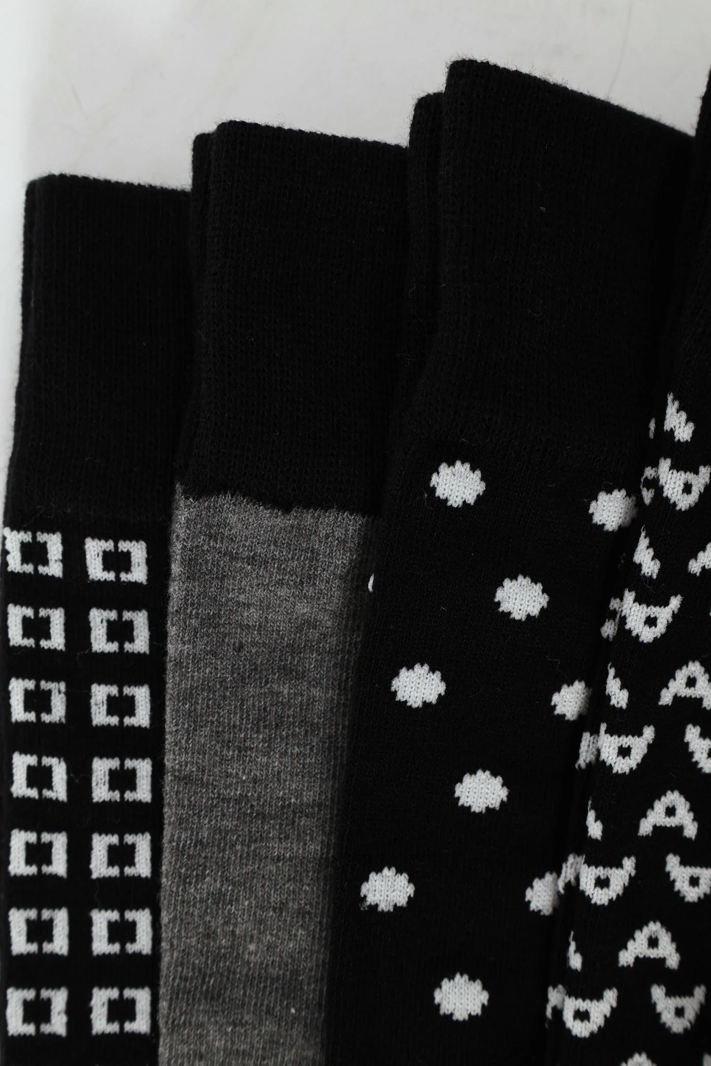 5 Pack Riple Design Anklet Socks - Black - Image 2