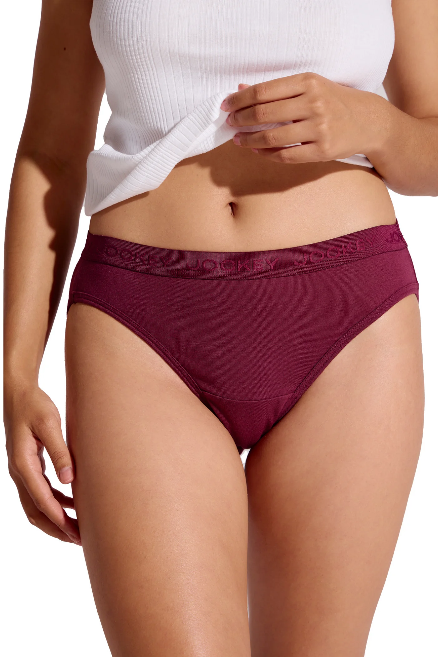5 Pack Tonal Cotton Bikini Panties - Pink - Image 2