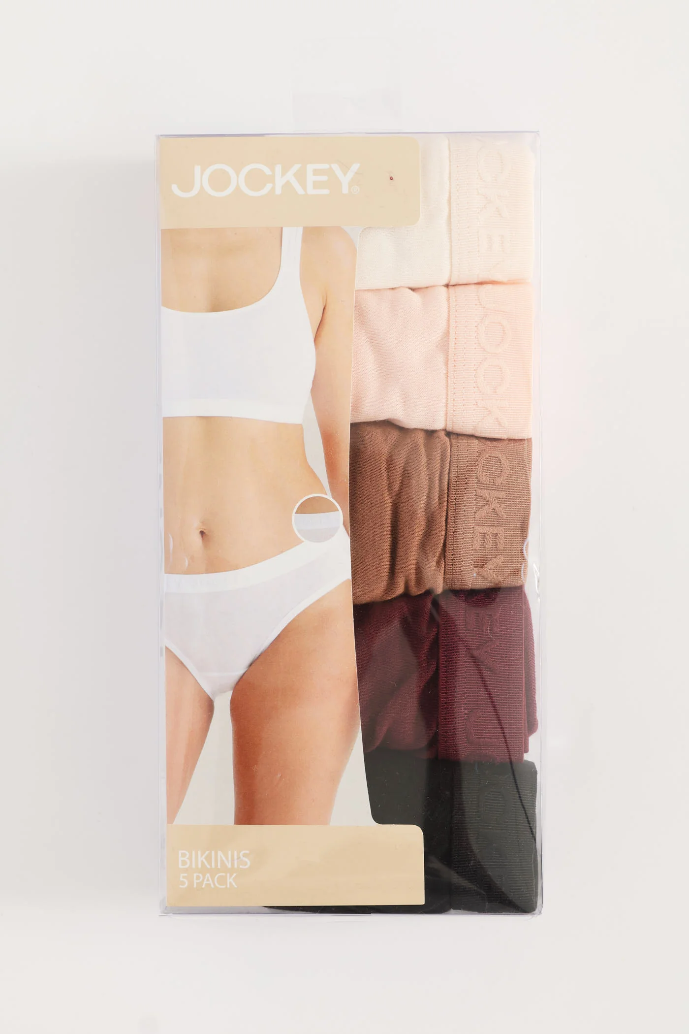 5 Pack Tonal Cotton Bikini Panties - Pink - Image 3