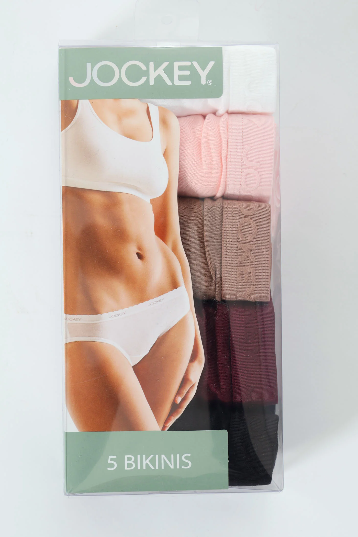 5 Pack Tonal Plain Cotton Bikini Panties - Image 5