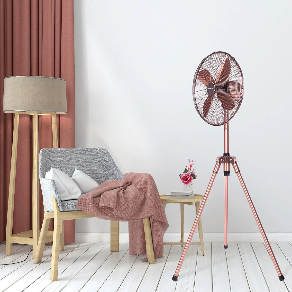 50W 40cm 3 Speed Height Adjustable Pedestal Fan - Image 5