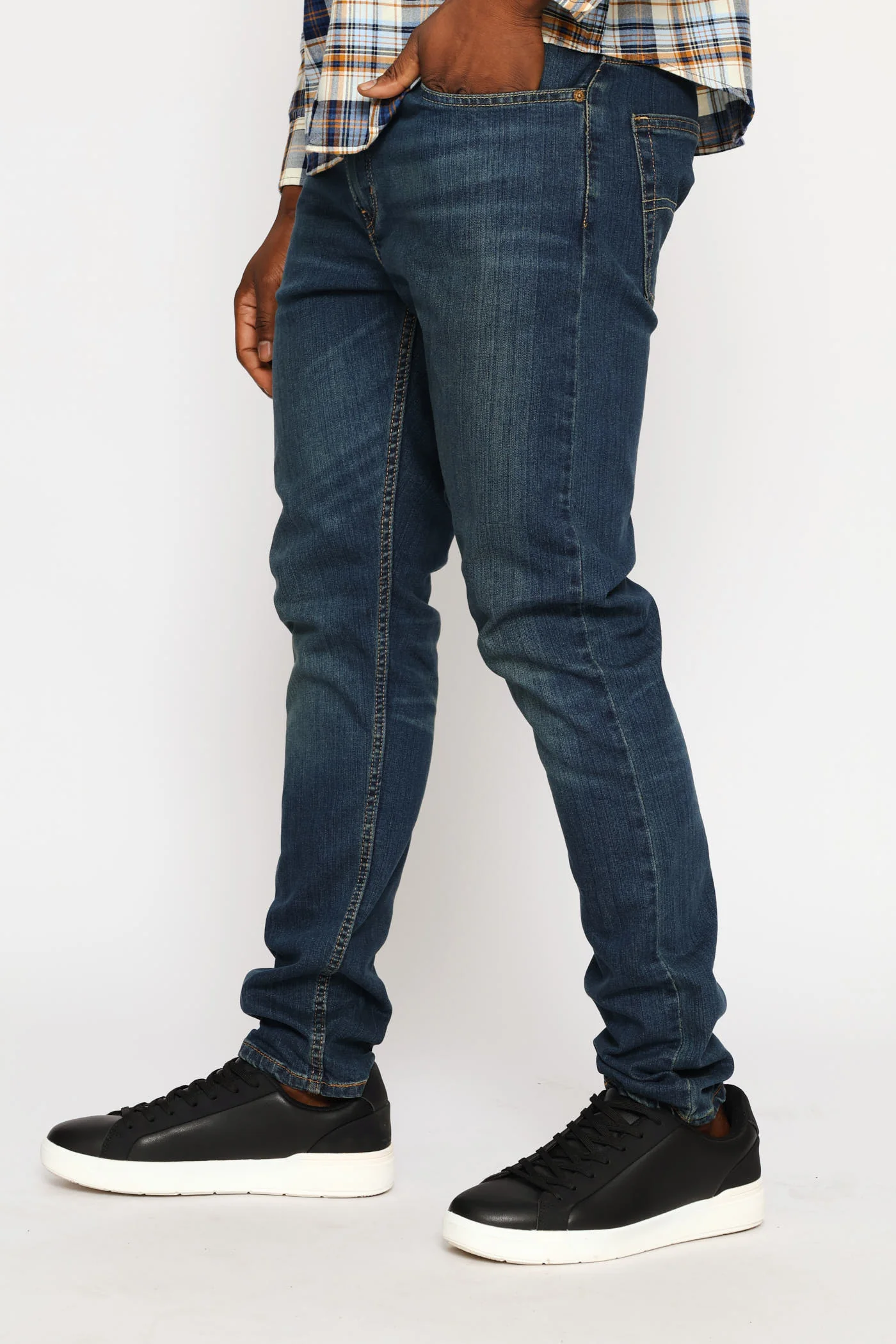 512 Canyon Dark Za Slim Taper Jean - Mid Wash - Image 4