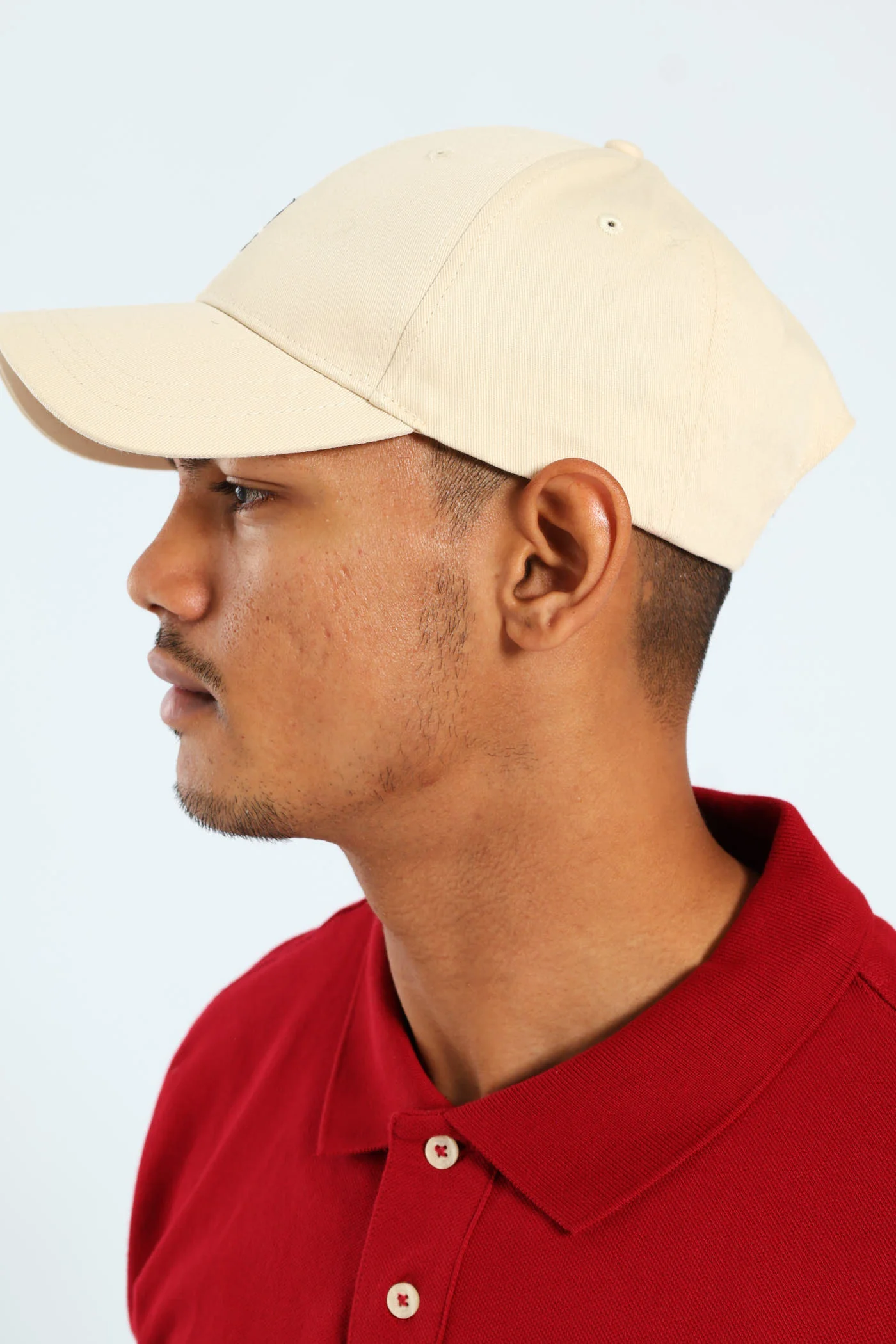 6 Panel Classic Peak Cap - Stone - Image 2