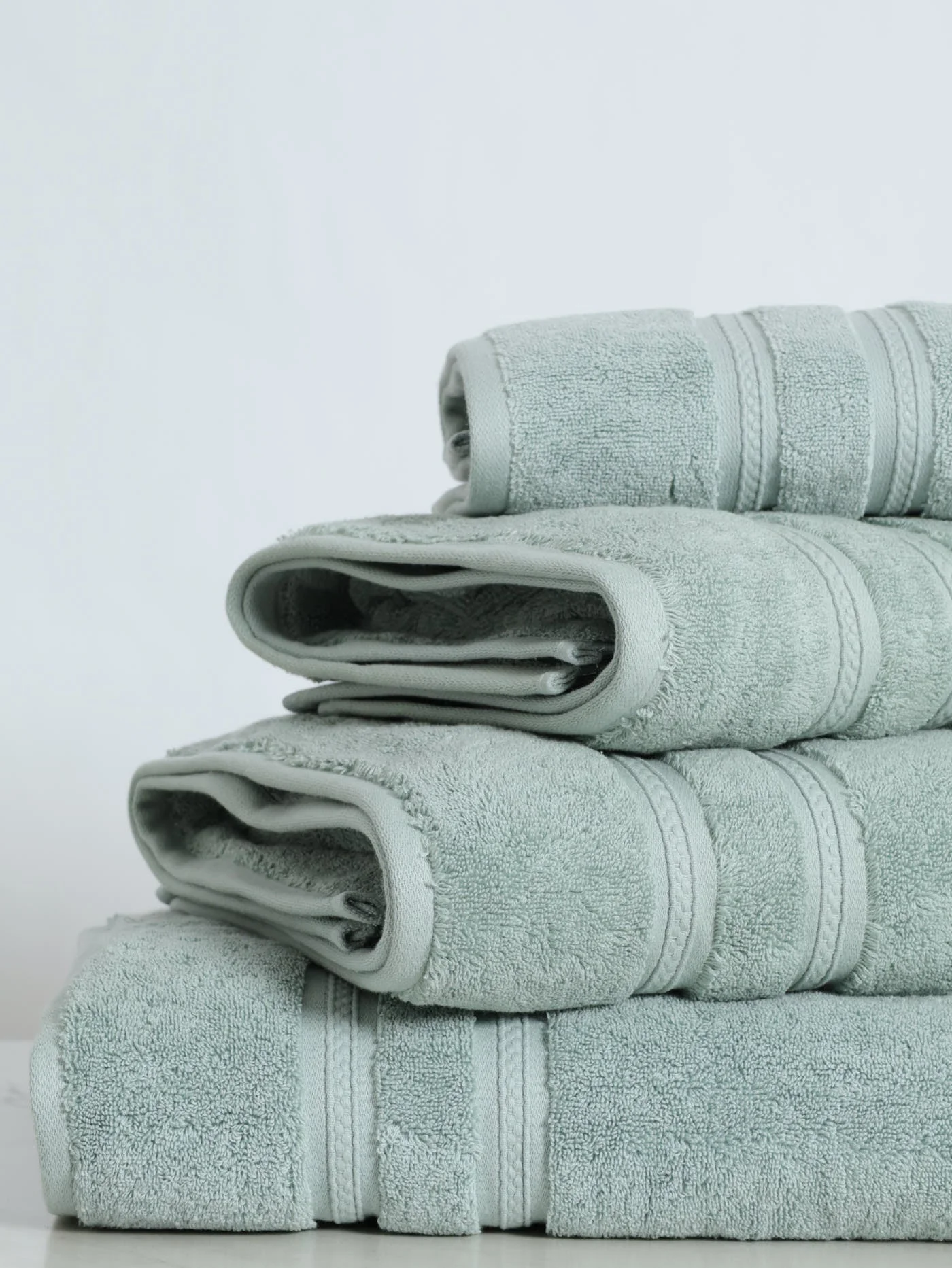 710GSM Super Luxury Premium Cotton Bath Towels - Duck Egg - Image 4