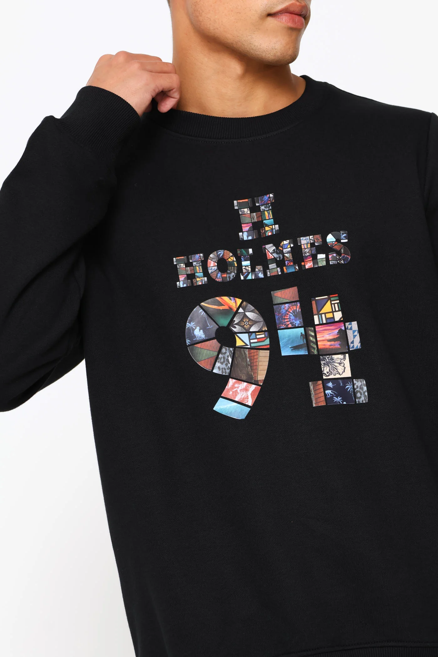 94 Crew Top - Black - Image 2