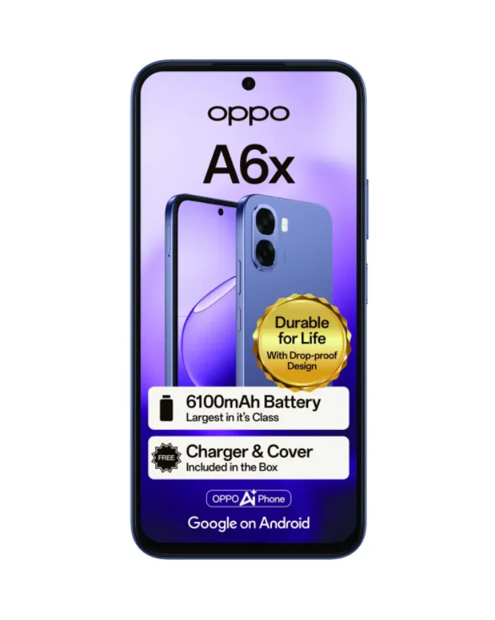 A6X 4/64GB 4G Dual Sim Cellphone - Purple - Image 2