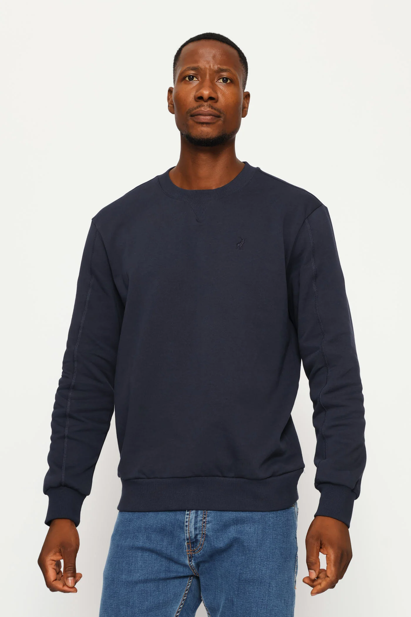 Aakil Crew Top - Navy - Image 3
