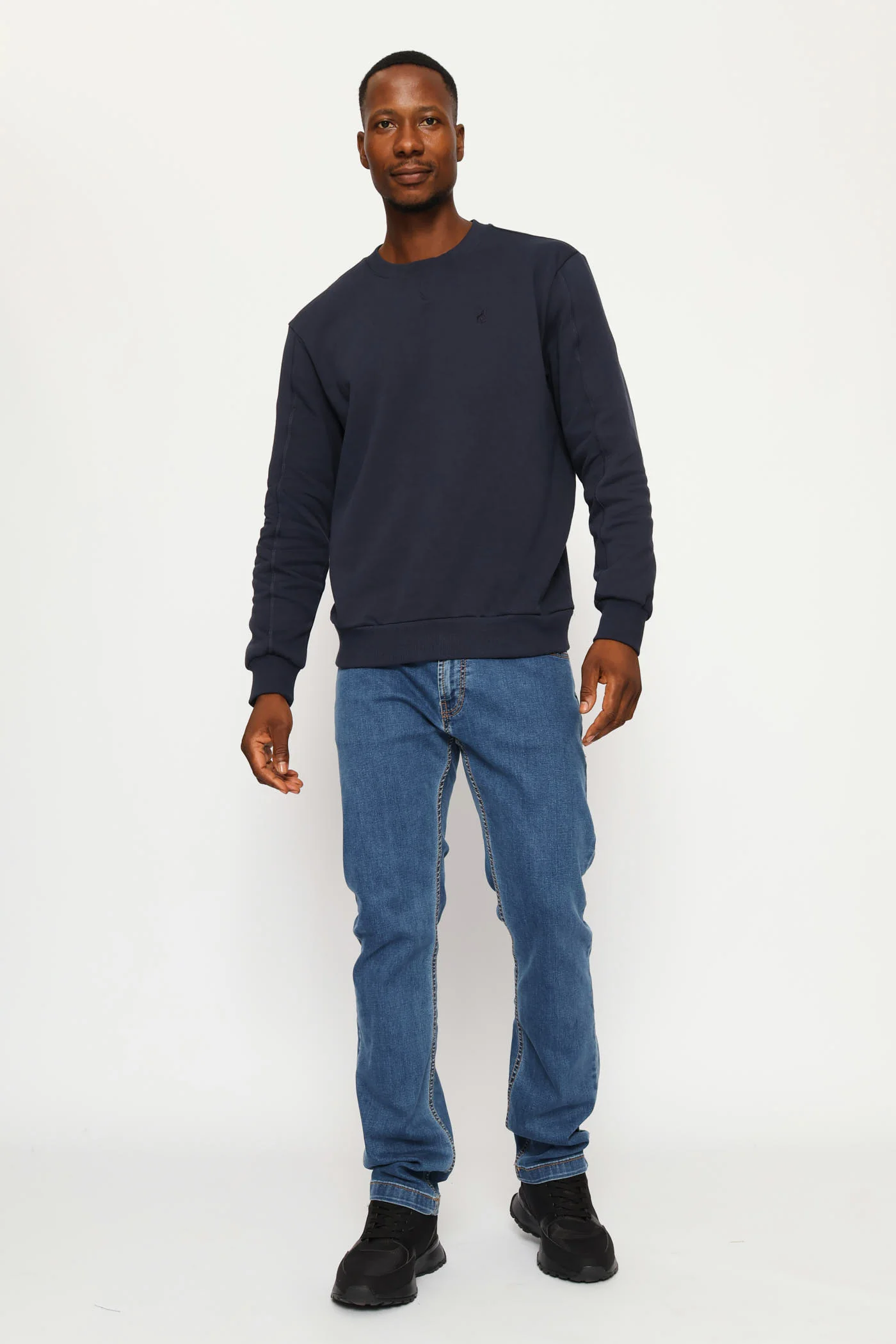 Aakil Crew Top - Navy - Image 5
