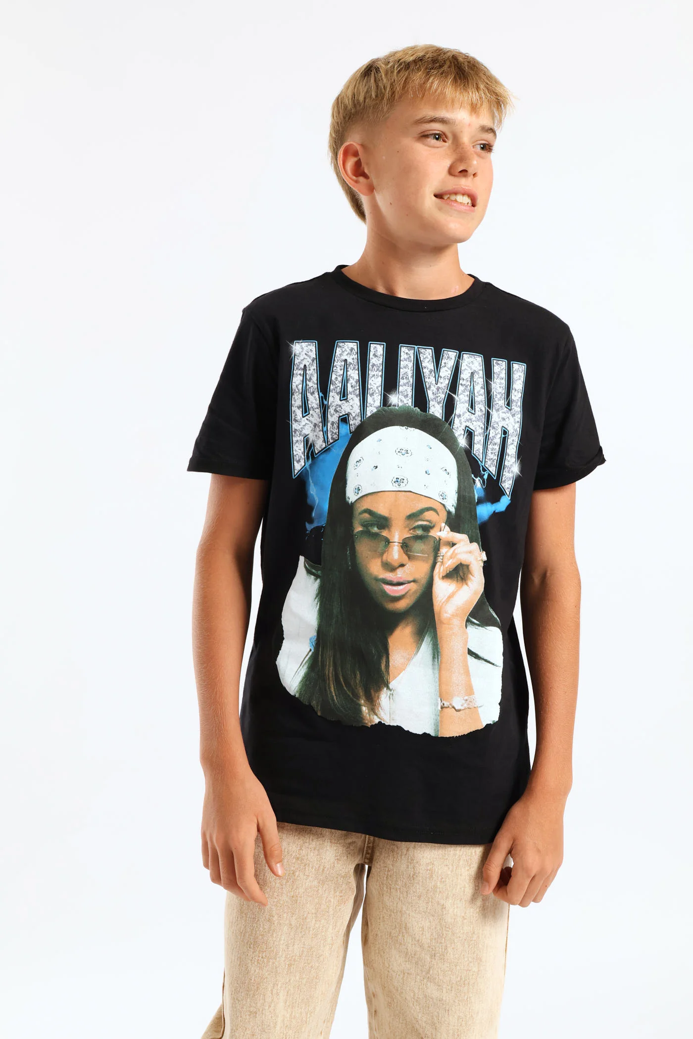 Aaliyah Spectra Dye T-Shirt - Black - Image 4