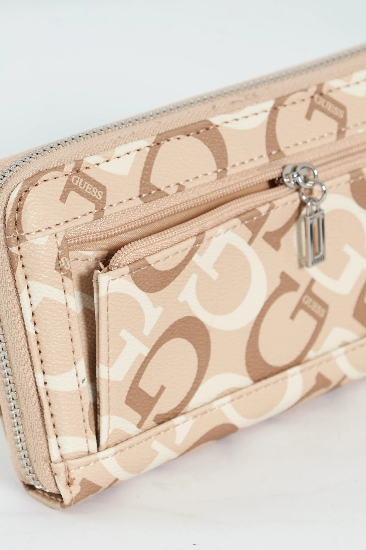 Abbas Large Zip Around Purse - Caramel - Image 6