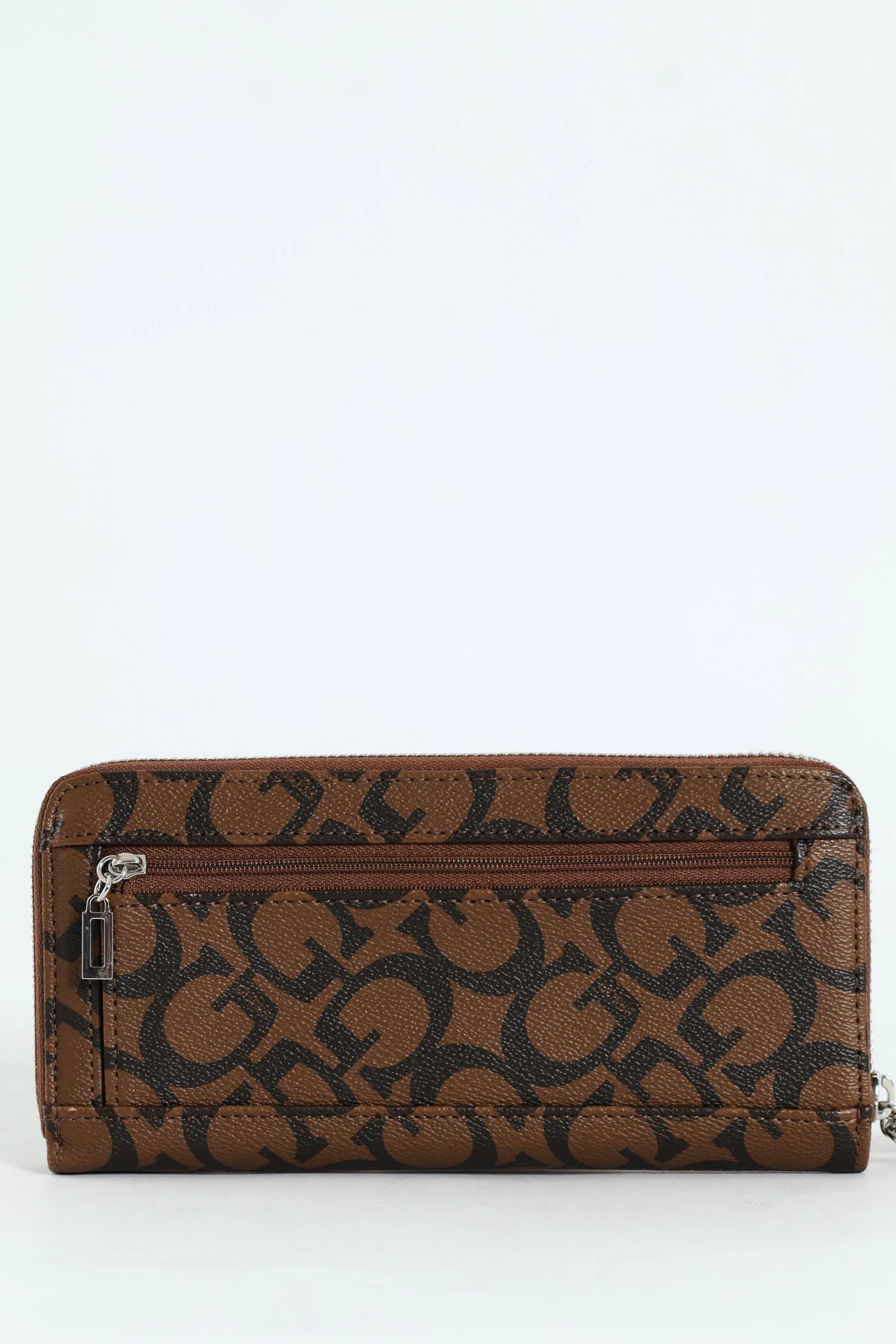 Abbas Large Zip Around Purse - Dark Brown - Image 5